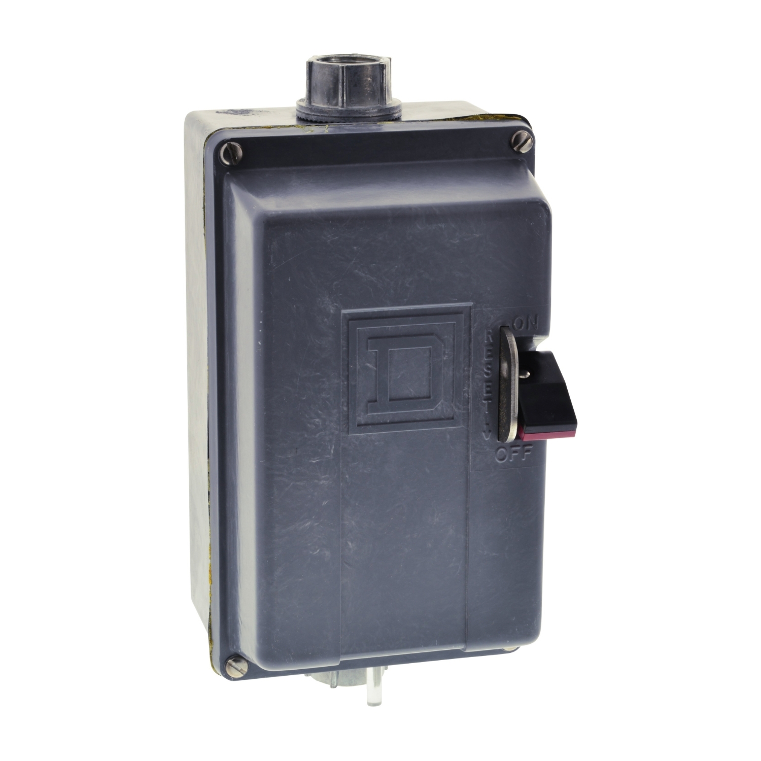 Manual starter, integral horsepower,  NEMA M1P, 600VAC, 2 pole, 5HP at 230VAC, 1 phase, no indicator, NEMA 4/4X
