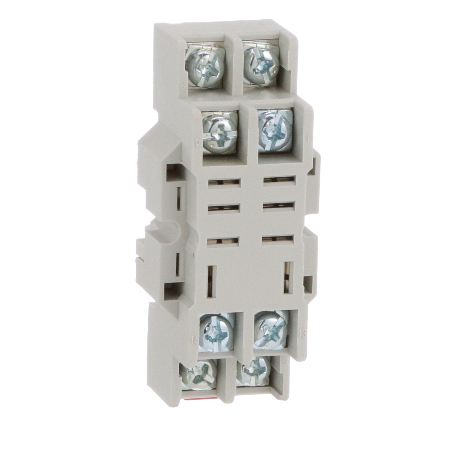 Plug in relay, Type N, relay socket, 8 blade, for 8510R relays, bulk packaged