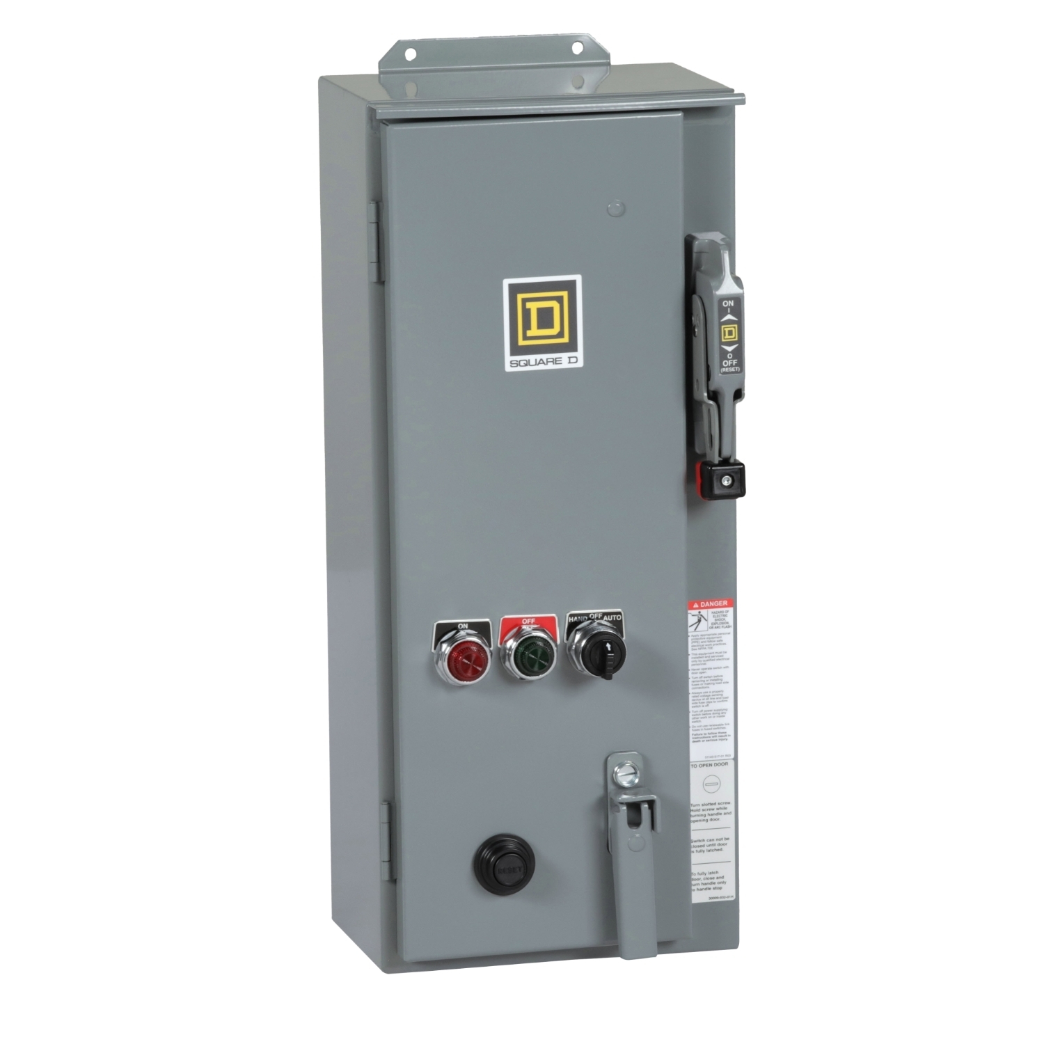 NEMA combination starter, Type S, 30A fusible disconnect, Size 1, 27A, Motor Logic SSOLR, 120VAC coil, NEMA 3R/12 [TAA]
