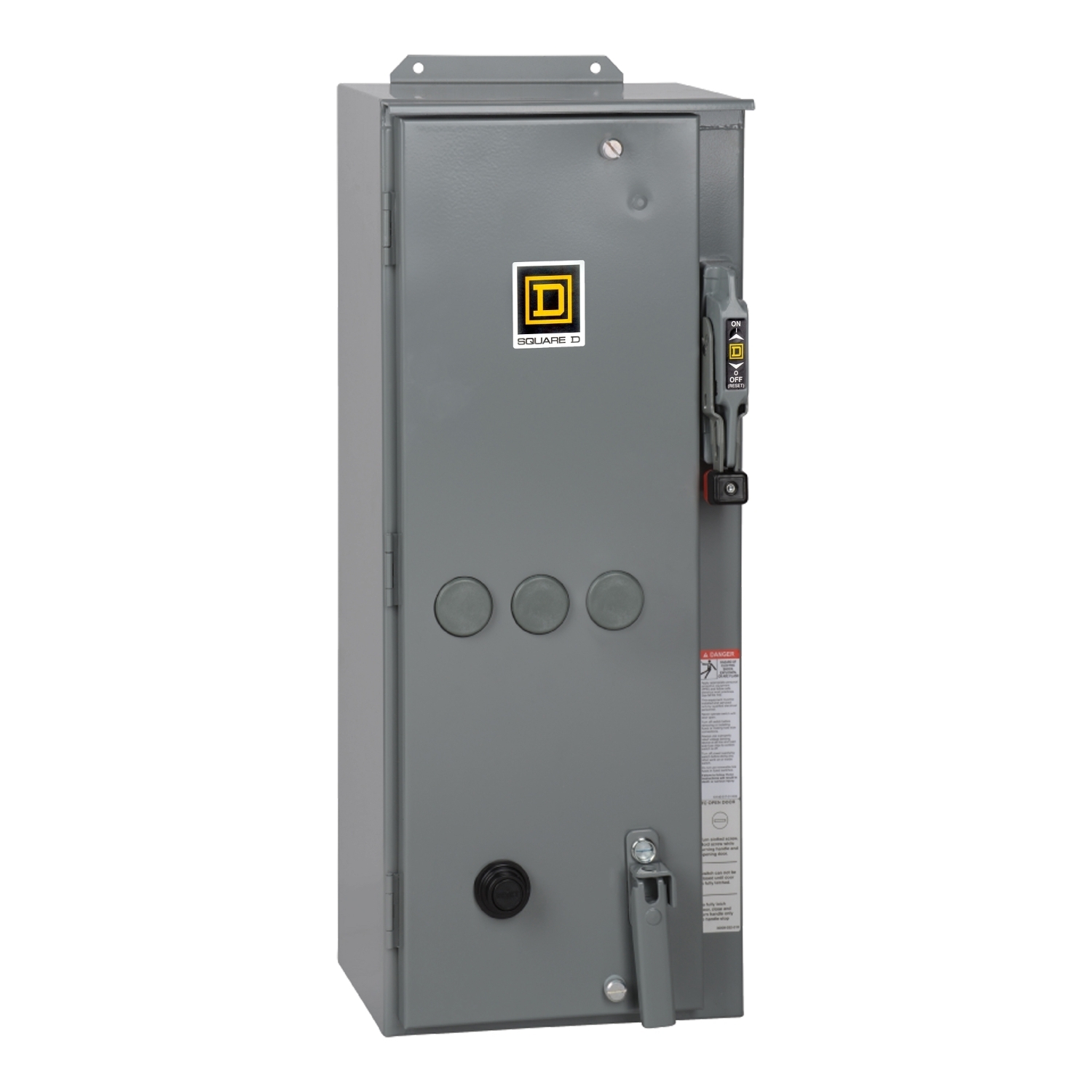 NEMA combination starter, Type S, 60A fusible disconnect, Size 2, 45A, 25HP at 600VAC, 3 phase, 3 pole, melting alloy, 120VAC coil, NEMA 12  [TAA]