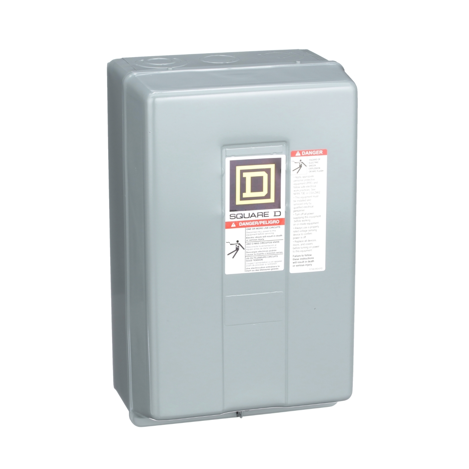 Contactor, Type L, multipole lighting, electrically held, 30A, 12 pole, 600V, 24VAC 60Hz coil, NEMA 1 [TAA]