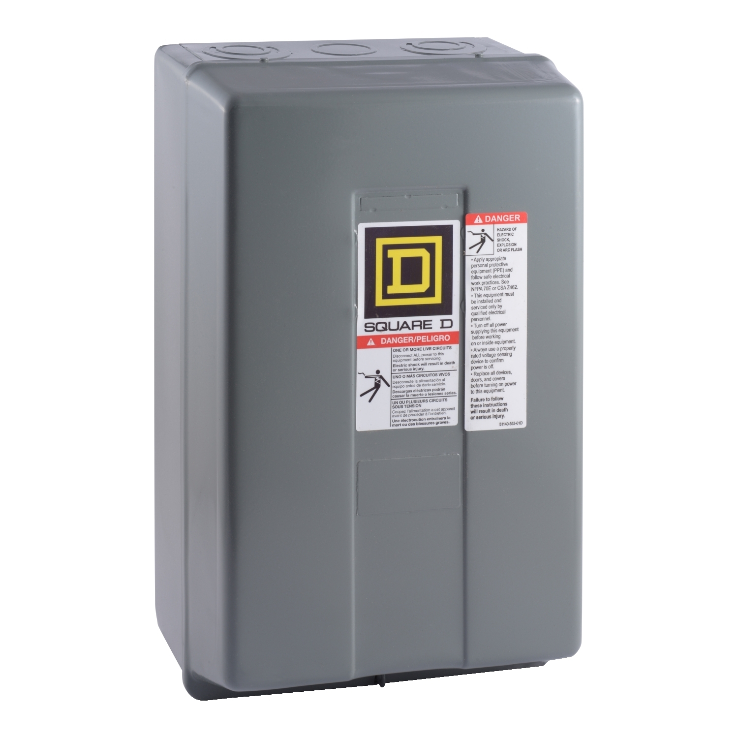 Contactor, Type L, multipole lighting, electrically held, 30A, 6 pole, 600V, 277VAC 60Hz coil, NEMA 1 [TAA]