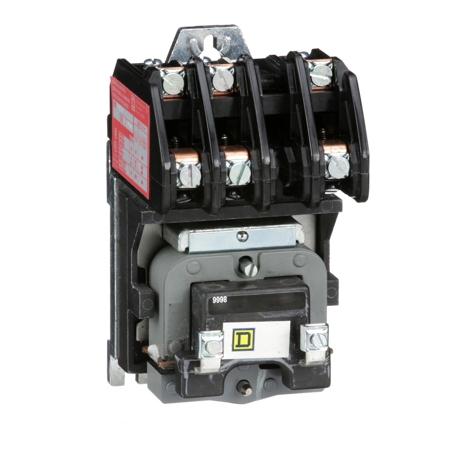 Contactor, Type L, multipole lighting, electrically held, 30A, 3 pole, 600V, 277VAC 60Hz coil, open style [TAA]