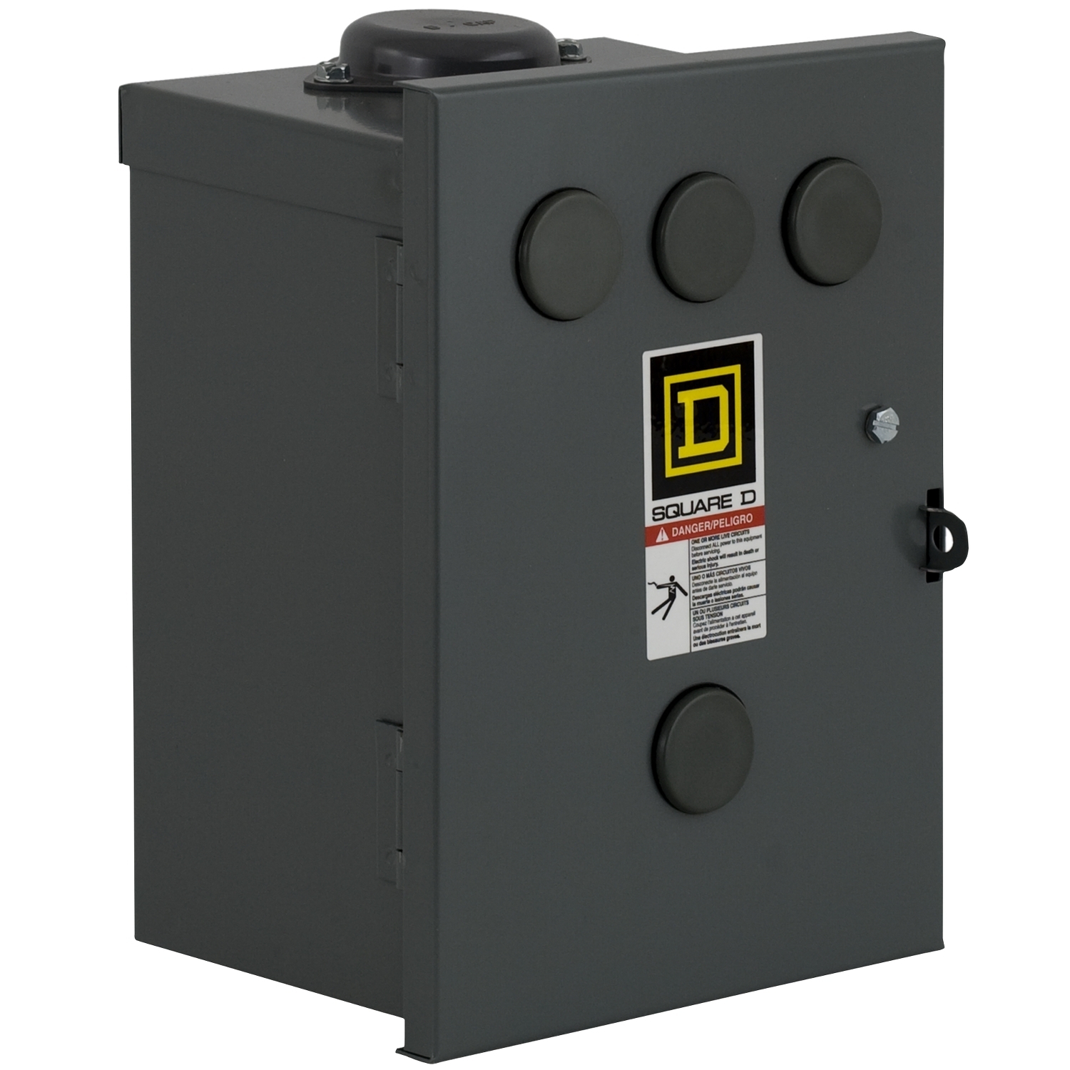 Contactor, Type S, multipole lighting, electrically held, 30A, 4 pole, 110/120VAC 50/60Hz coil, NEMA 3R