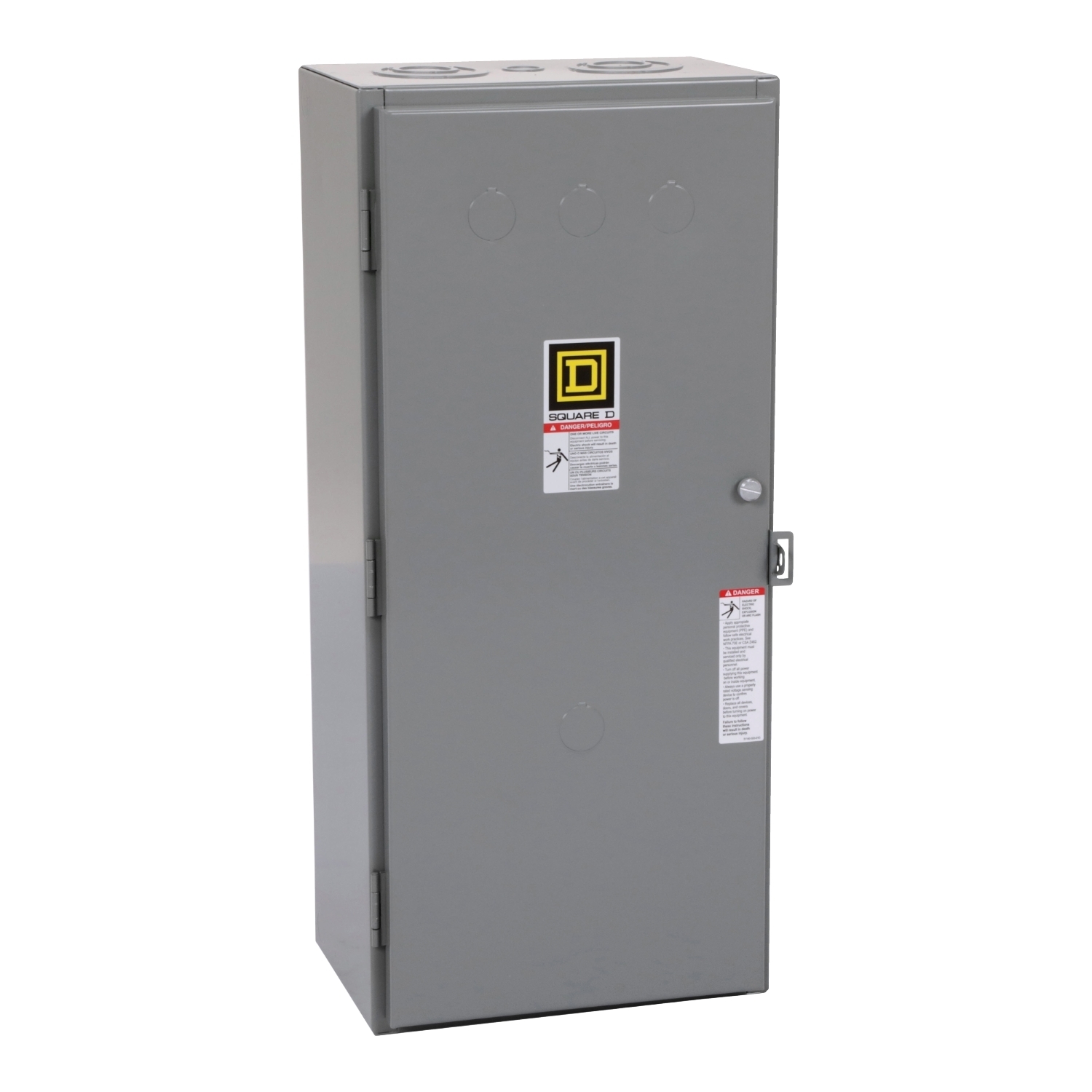Contactor, Type S, multipole lighting, mechanically held, 100A, 3 pole, 110/120VAC 50/60Hz coil, NEMA 1 [TAA]