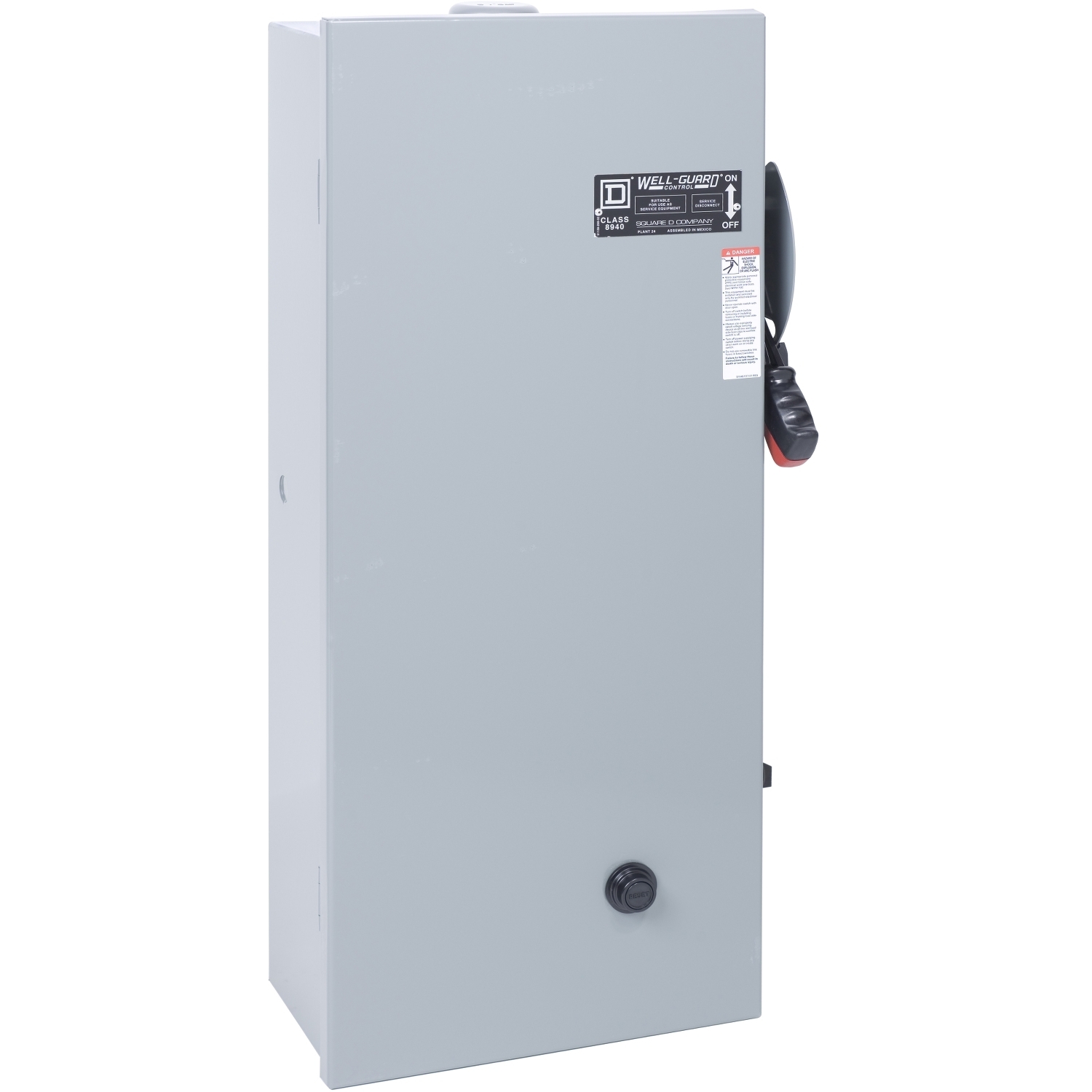 Pump Panel, NEMA Type S, Well Guard, Size 1, 27A, 5kA SSCR, 7.5HP, 30A fuse clip, Motor Logic SSOLR, 220/240VAC 50/60Hz coil, NEMA 3R