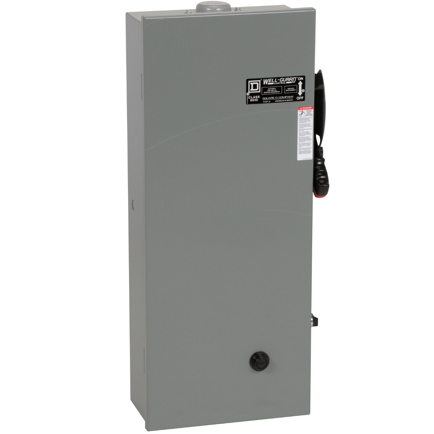 Pump Panel, NEMA Type S, Well Guard, Size 1, 27A, 10HP, 5kA SSCR, 30A fuse clip, Motor Logic SSOLR, 440/480VAC 50/60Hz coil, NEMA 3R