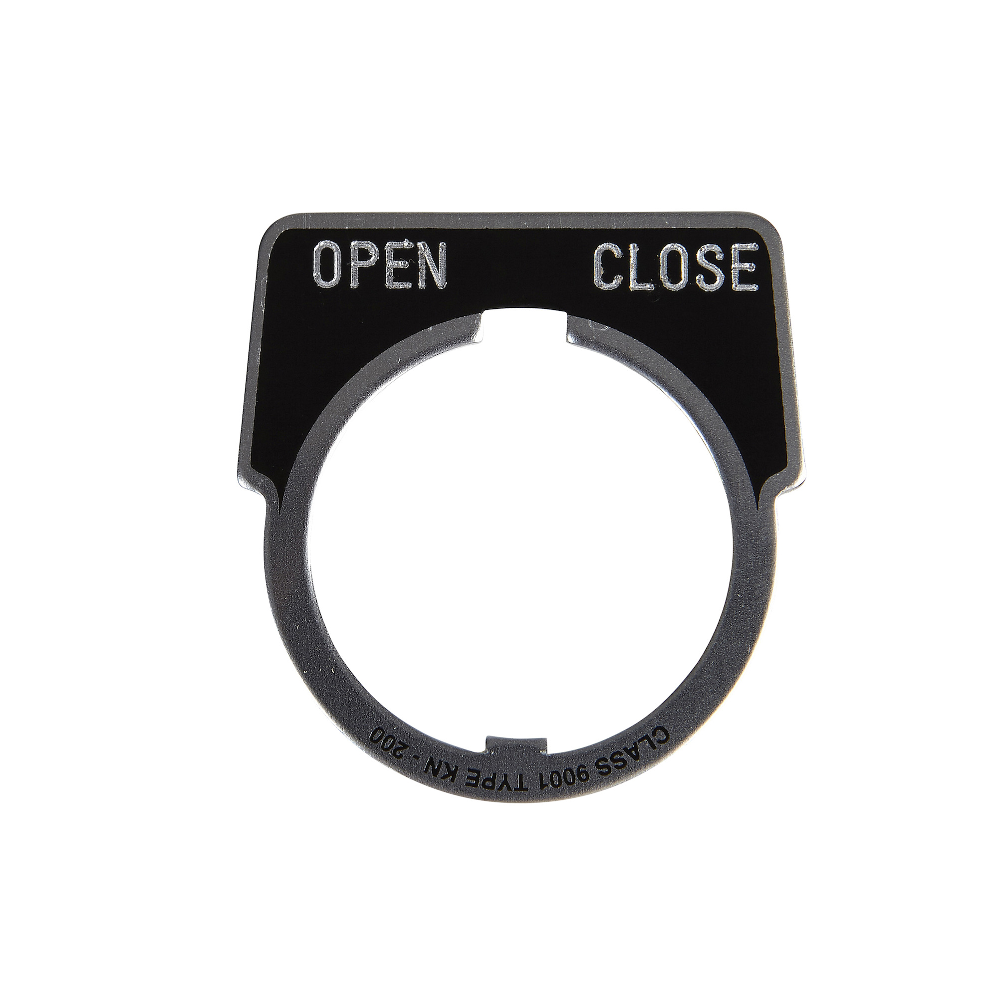 PUSH BUTTON LEGEND PLATE 30MM T-K