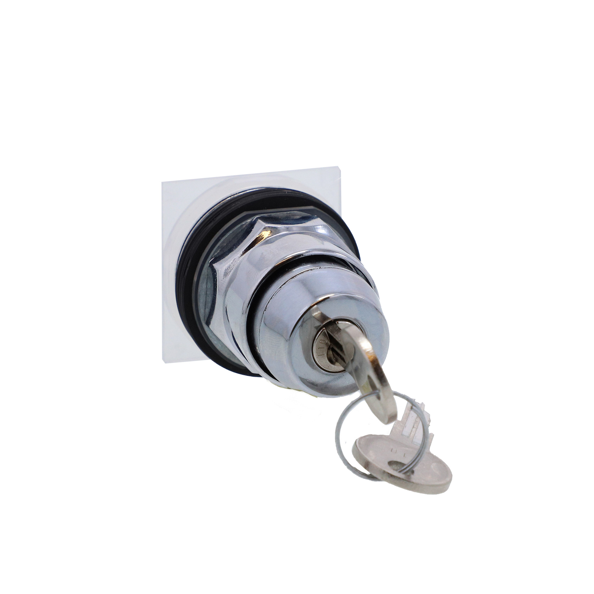 Key selector switch head, Harmony 9001K, metal, key switch, 30mm, key E10, 3 positions, stay put
