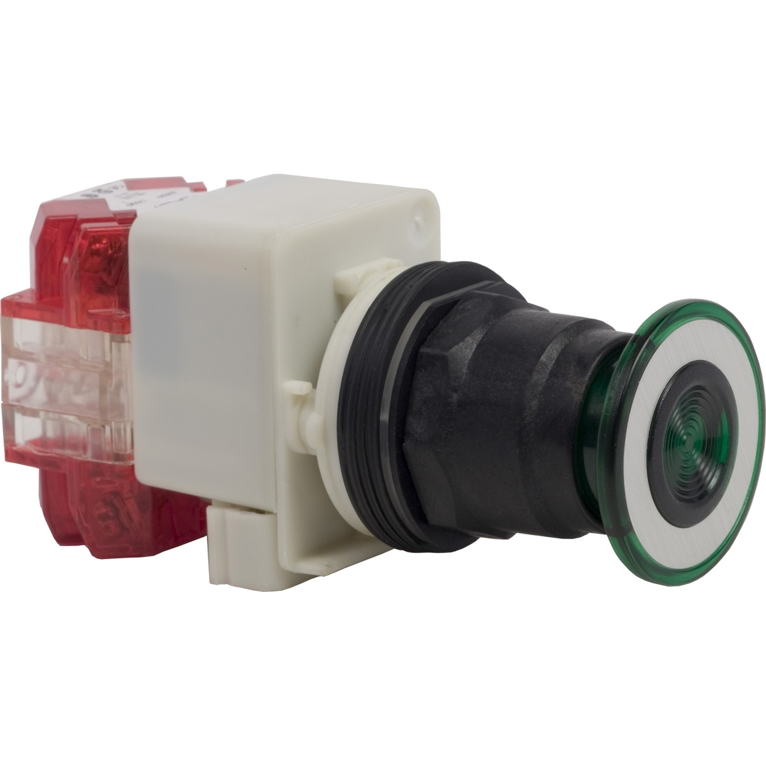 Pilot light, Harmony 9001SK, plastic, polycarbonate, fresnel, green, 30mm, LED green, 24-28V