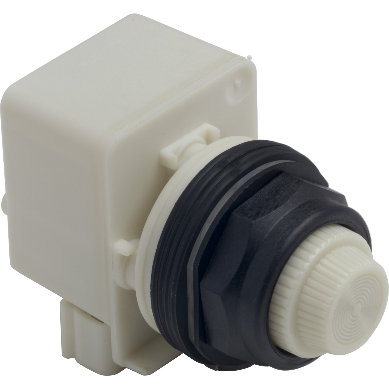 Pilot light, Harmony 9001SK, plastic, polycarbonate, fresnel lens, white, 30mm, LED white, 120V