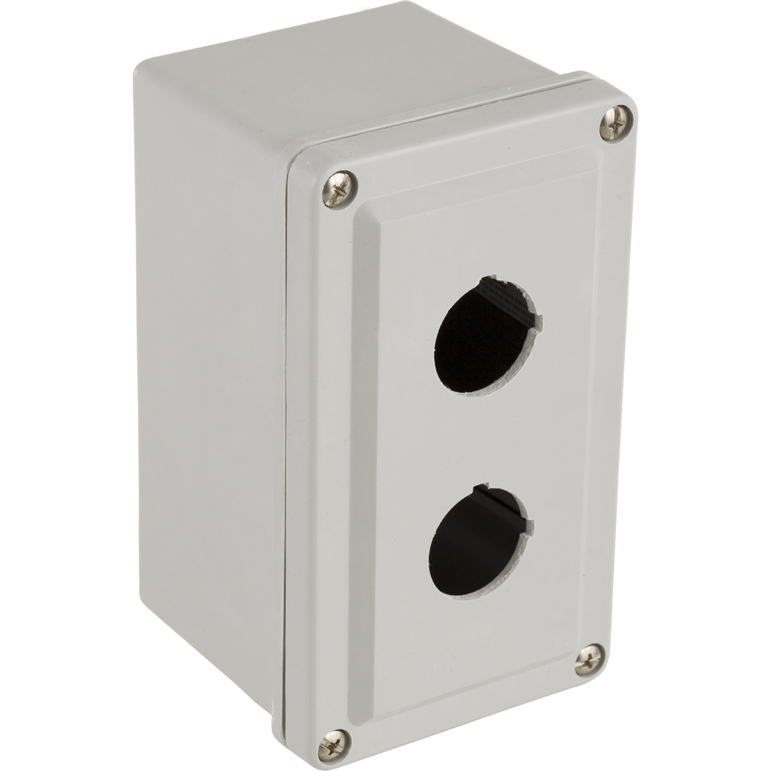Empty enclosure control station, Harmony 9001K, Harmony 9001SK, plastic, 2 cut outs, 30mm, for 3 4 cable entry