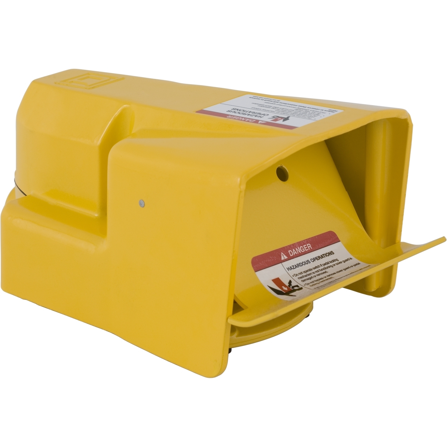 Foot Switch, Harmony, industrial, oversized pedal and side shields with safety door, two stage, 5A at 600VAC, SPDT
