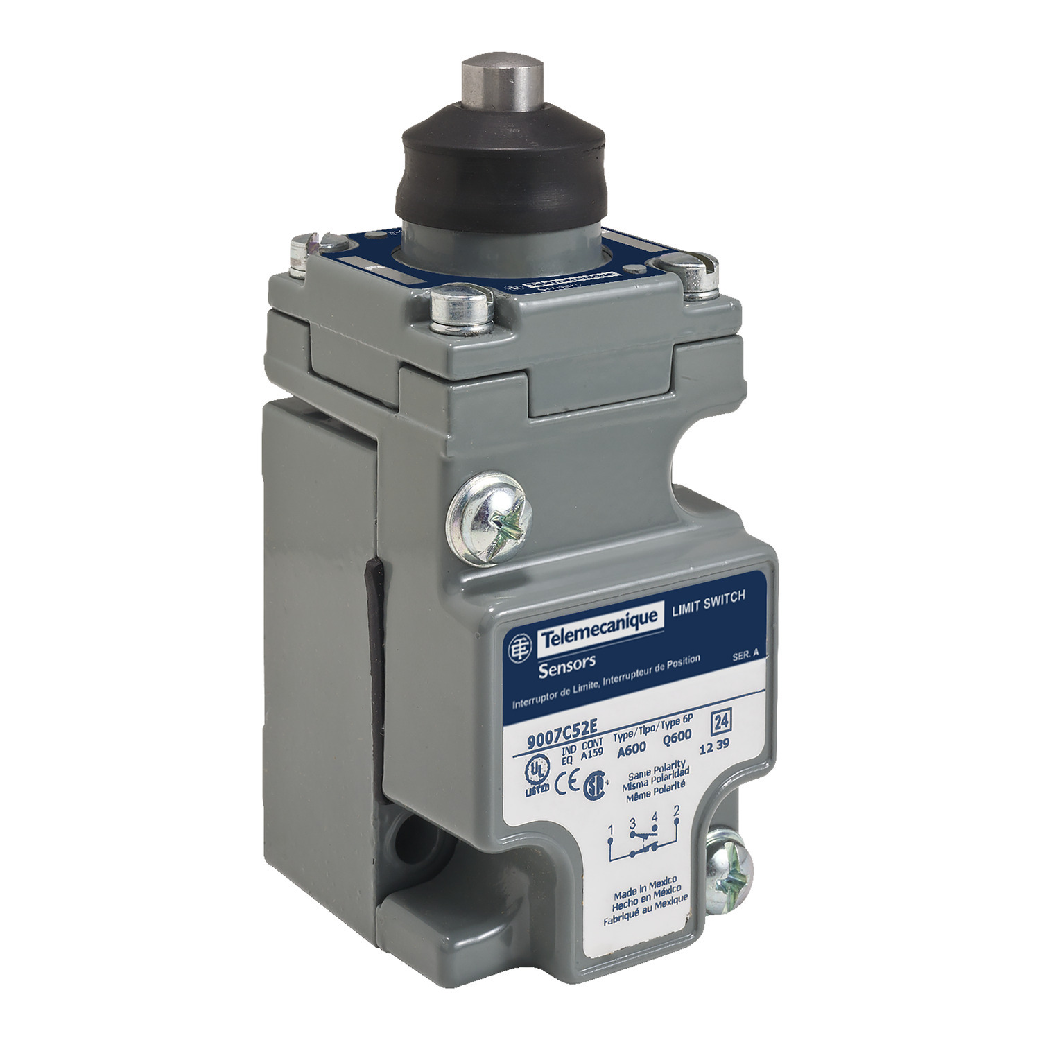 NEMA limit switch, 9007C, low differential spring return rotary lever arm head
