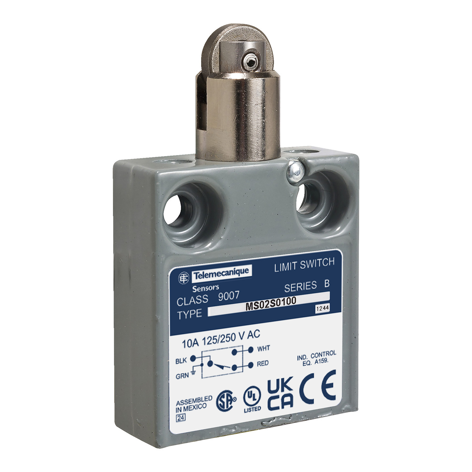 Limit switch, 9007, 240 VAC 10amp ms +option