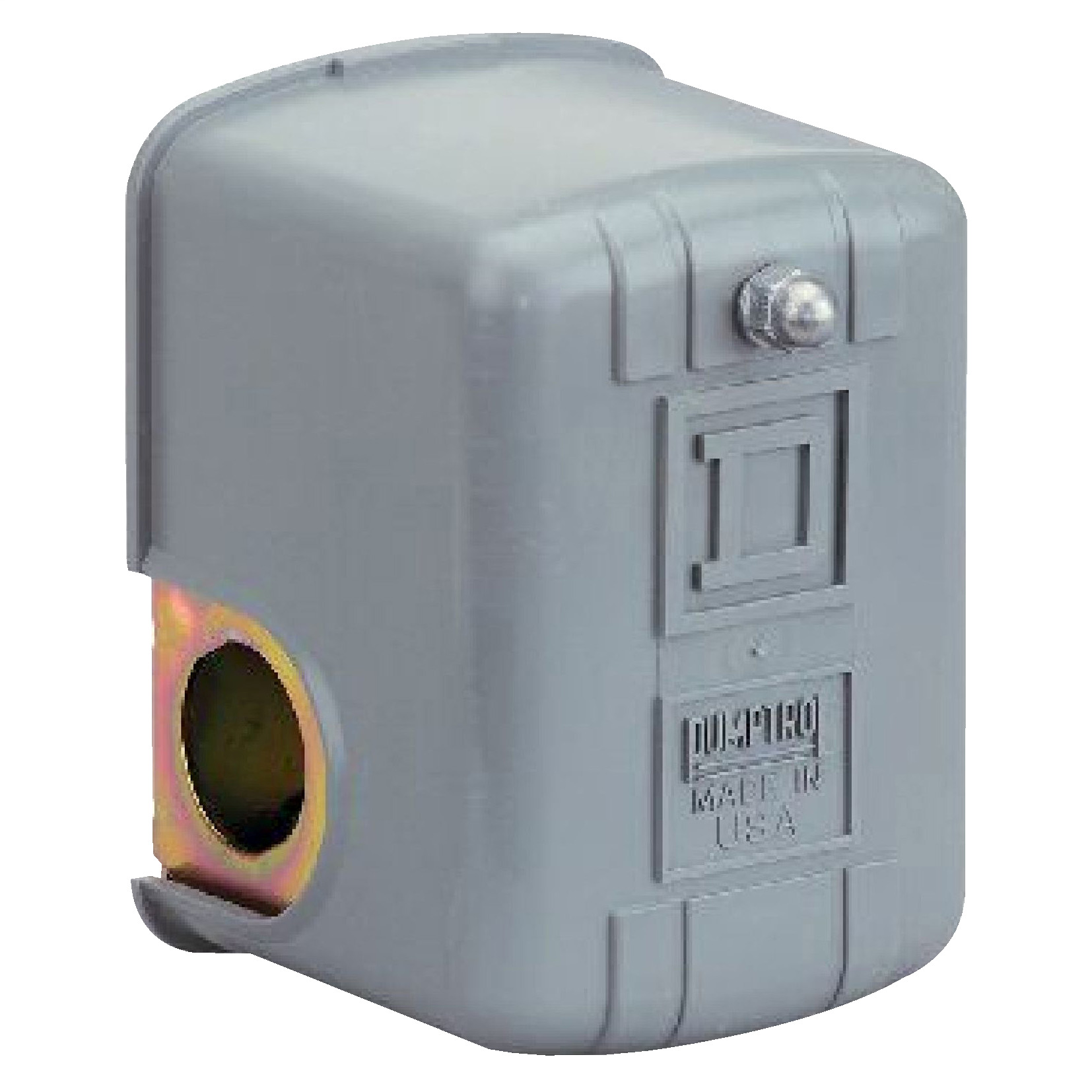 Square D,PRESSURE SWITCH 575VAC 1HP F +OPTIONS,-,0.25 inch NPT external conforming to UL 508,10 to 45 PSIG,10...30 psi,20...60 psi,30...50 psi,60 psi (10...45 psi),220 PSIG,DPST,General Purpose (Indoor),NEMA 1,Pressure Switch,Pumptrol,Screw Clamp,UL listed, CSA,control electrically driven water pumps,fresh water (-22...257 F)