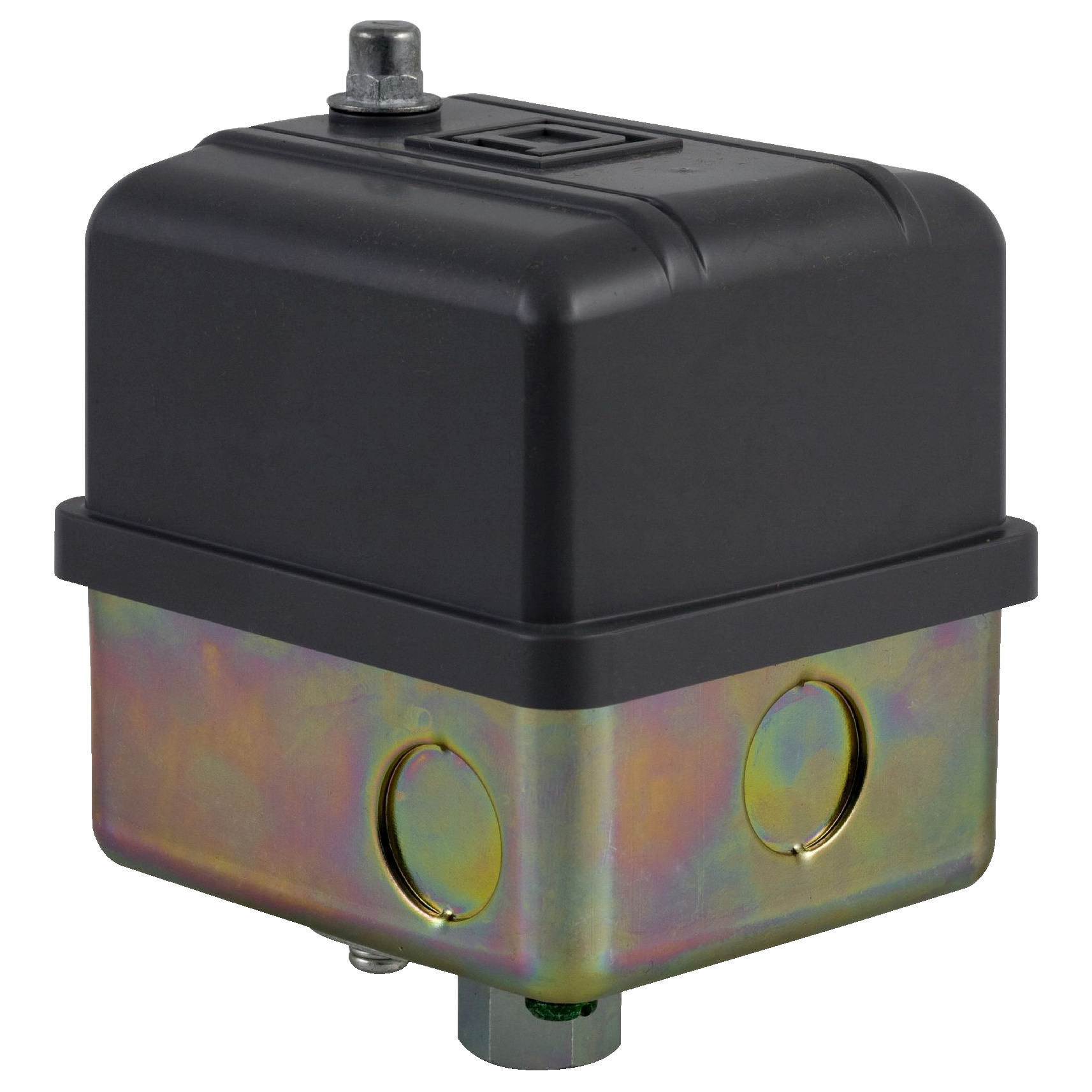 Square D,PRESSURE SWITCH 575VAC 5HP G +OPTIONS,-,0.25 inch NPSF internal conforming to UL 508,100...125 psi,20...40 psi,200 psi (40...170 psi),65...200 psi,300 PSIG,40 to 170 PSIG,DPST,NEMA 3R,Pressure Switch,Pumptrol,Rainproof and Ice proof (Indoor/Outdoor),Screw Clamp,UL listed, CSA,air (-22...257 F)-fresh water (-22...257 F),control electrically driven water pumps and air compressors