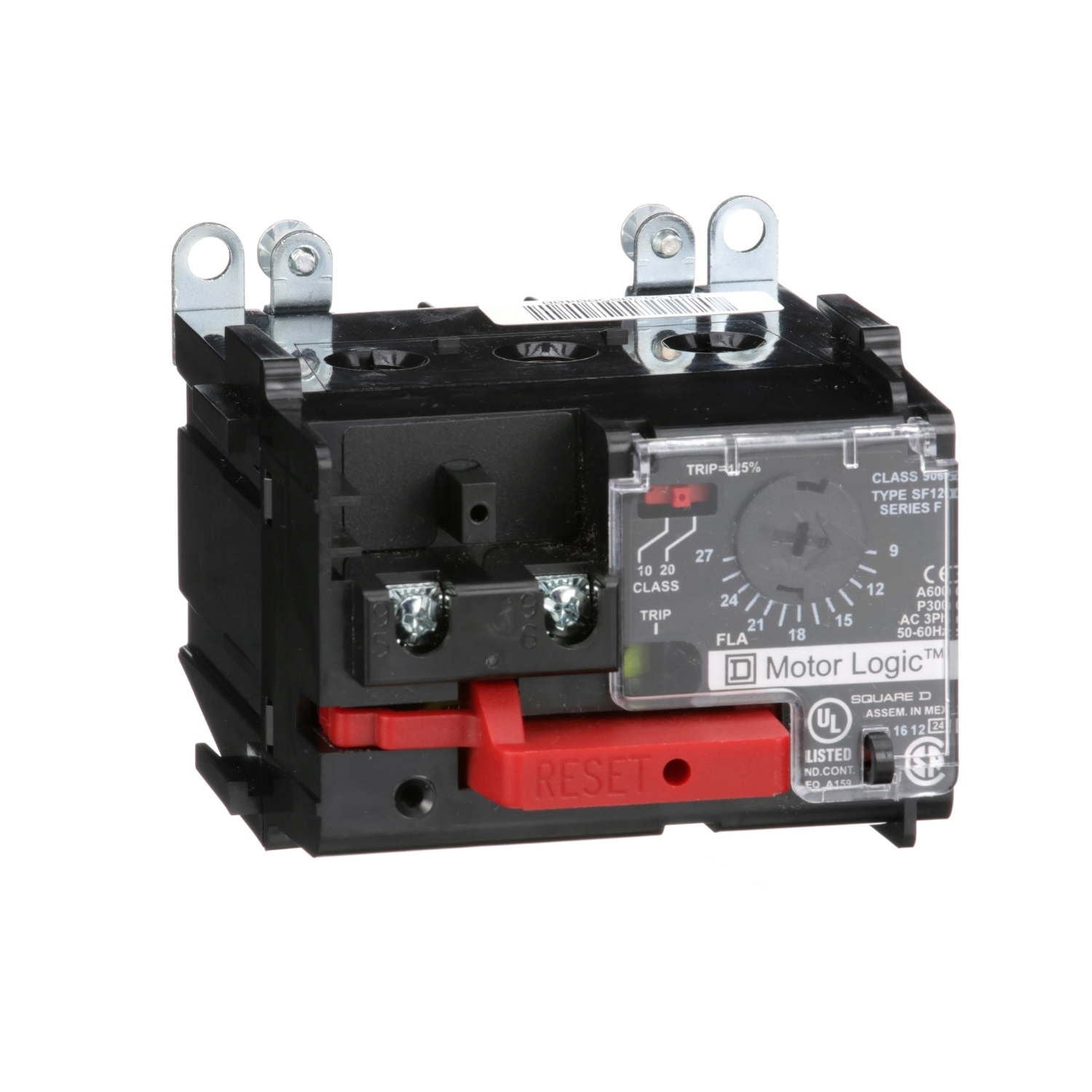 Overload Relay, Motor Logic, solid state overload relay, NEMA Size 1, 3 pole, 9A to 27A, 600VAC, separate mount