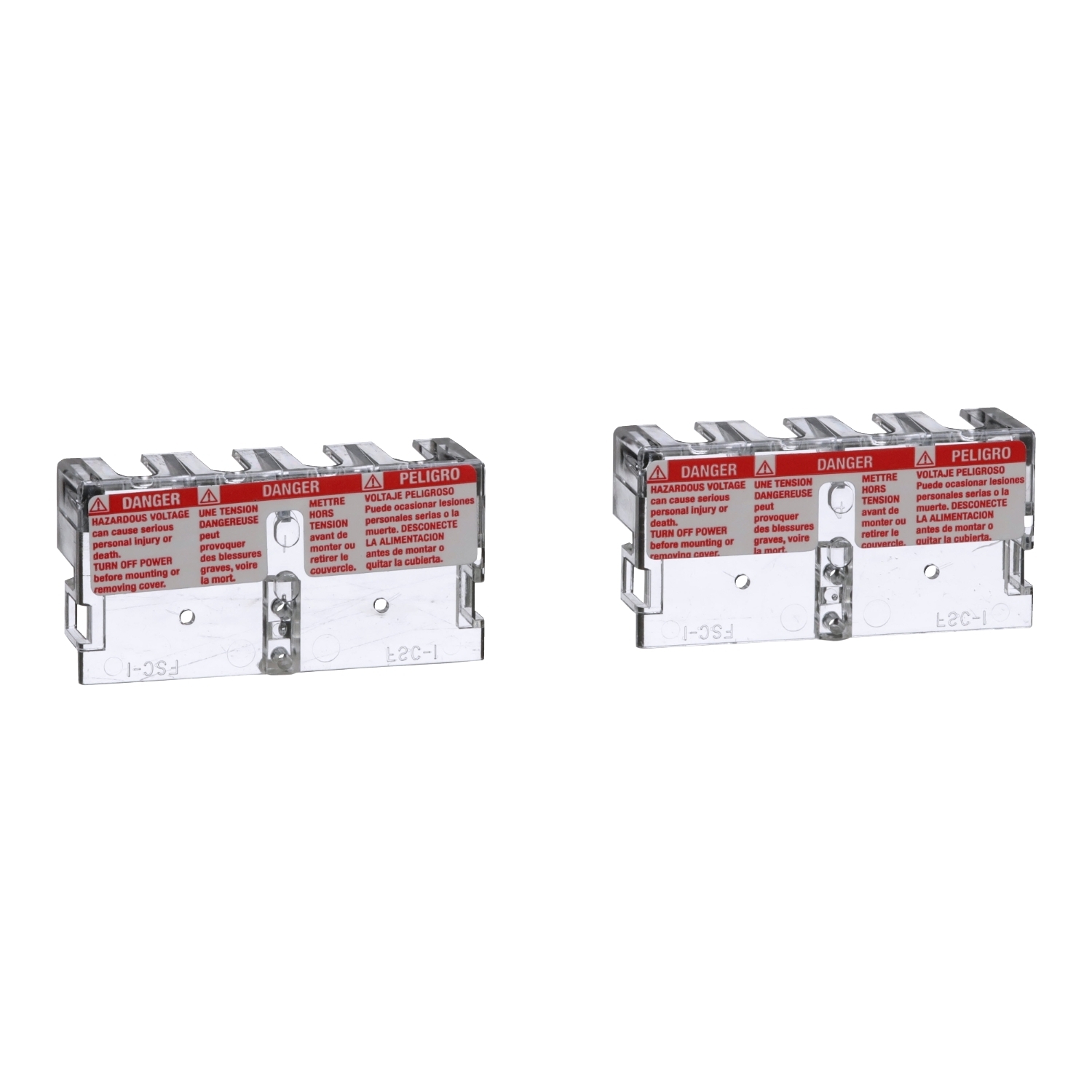 Transformer accessory, TF, terminal cover, T25 to T200, 2 covers per kit