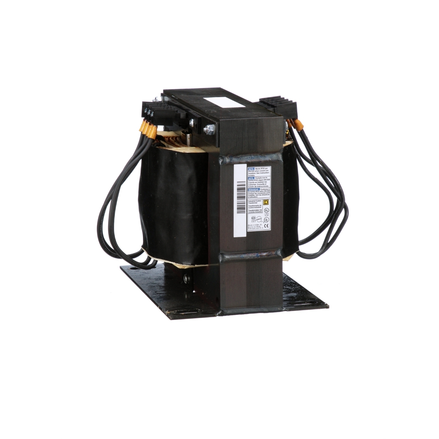 Transformer, Type T, industrial control, 3000VA, 1 phase, 208V primary, 120V secondary, 115C rise