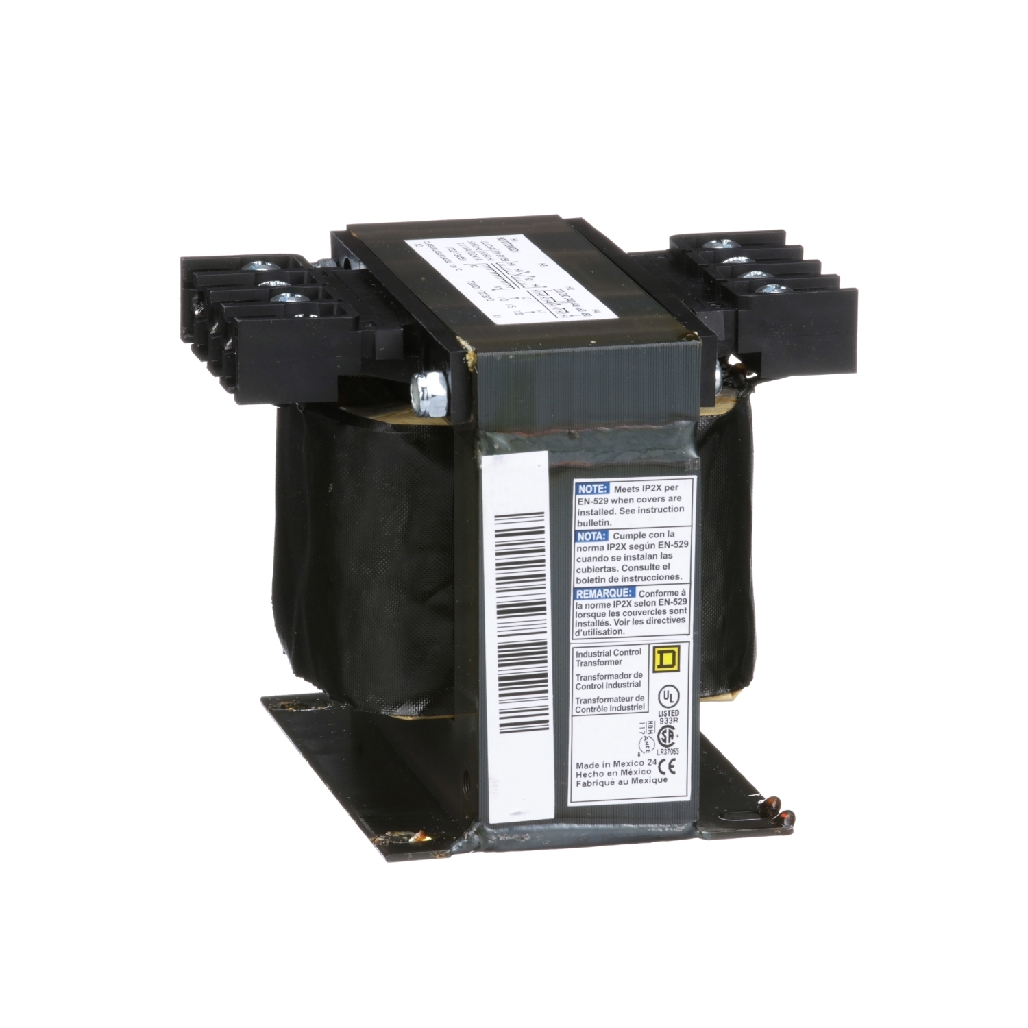 Transformer, Type T, industrial control, 300VA, 1 phase, 240x480V primary, 120V secondary, 80C rise