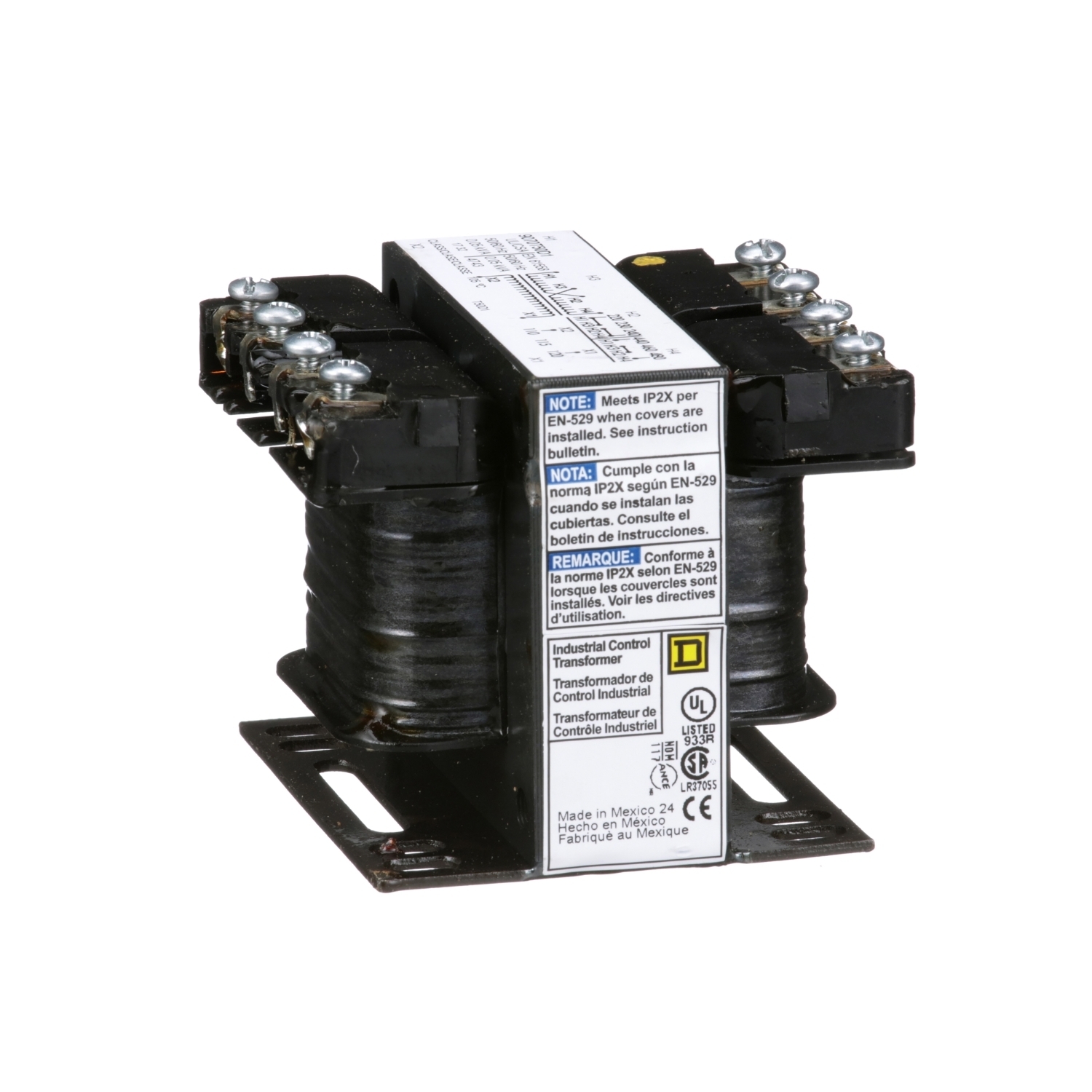 Transformer, Type T, industrial control, 50VA, 1 phase, 240x480V primary, 120V secondary, 55C rise