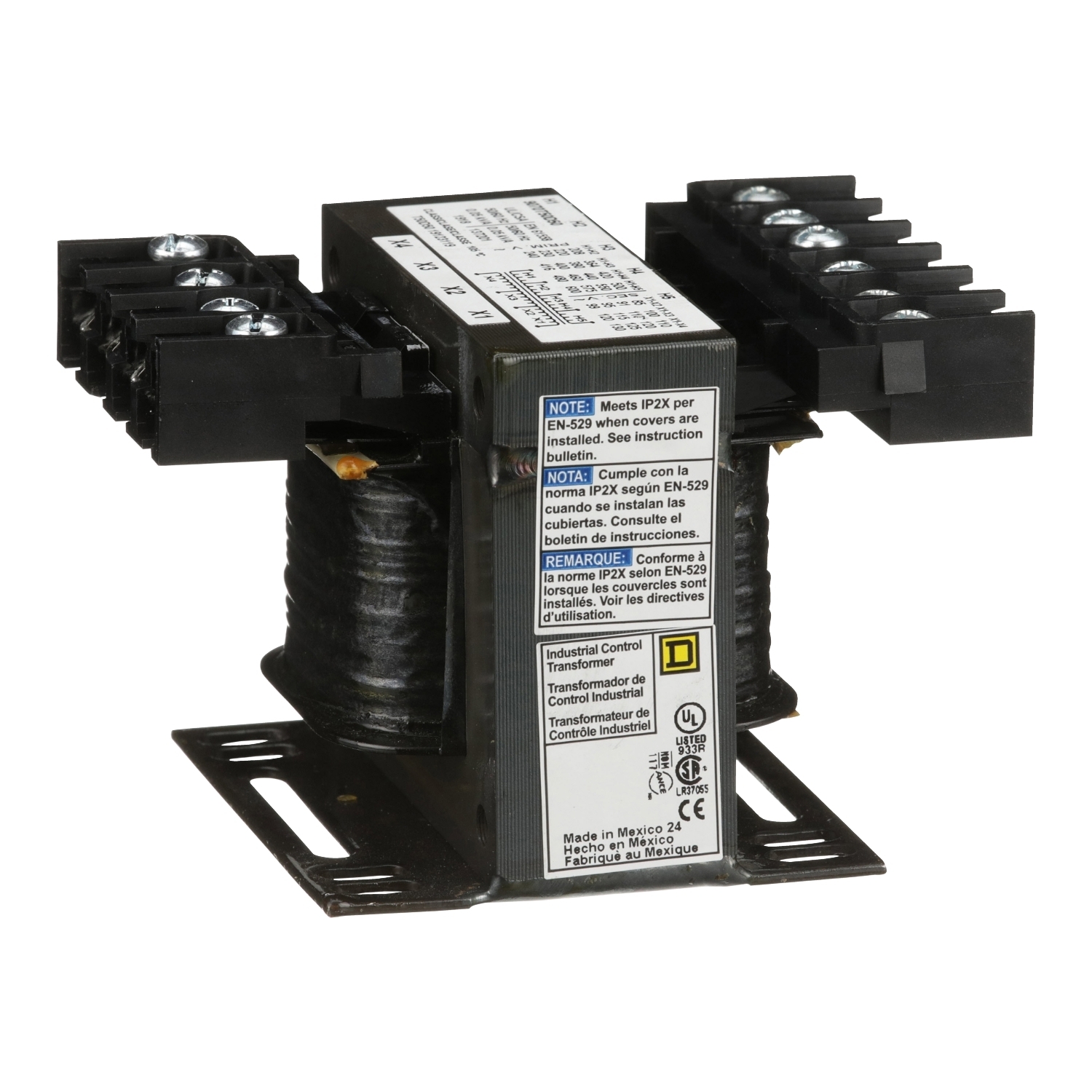 Transformer, Type T, industrial control, 50VA, 1 phase, 240/416/480/600V primary, 99/120/130V secondary, 55C rise
