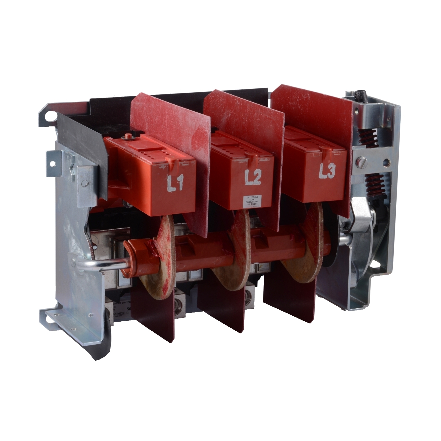 Operating mechanism, flange mounted, variable depth, 200A, 600V, H, K, J, R fuseholder, switch mechanism
