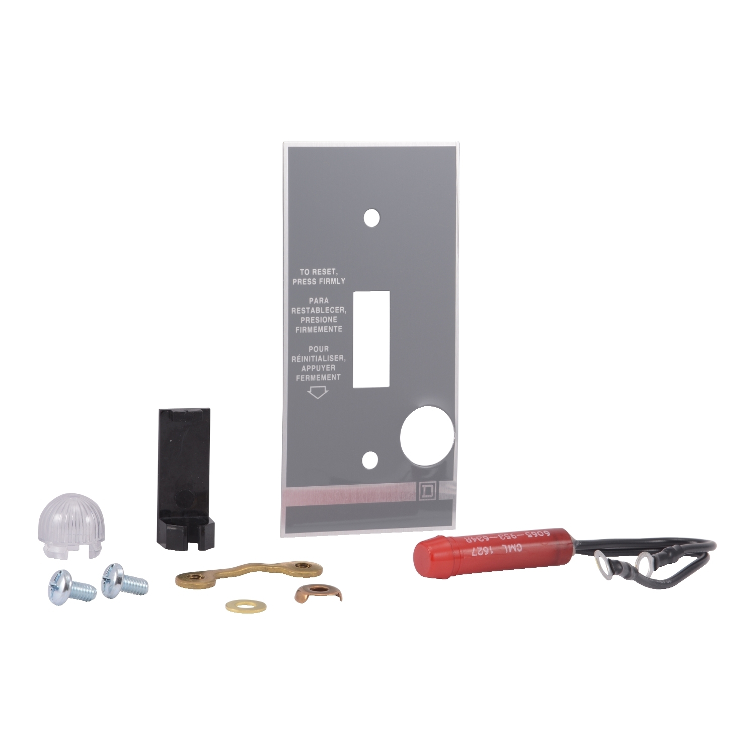 Pilot light kit, Type F, red indicator, 115V to 240VAC/DC