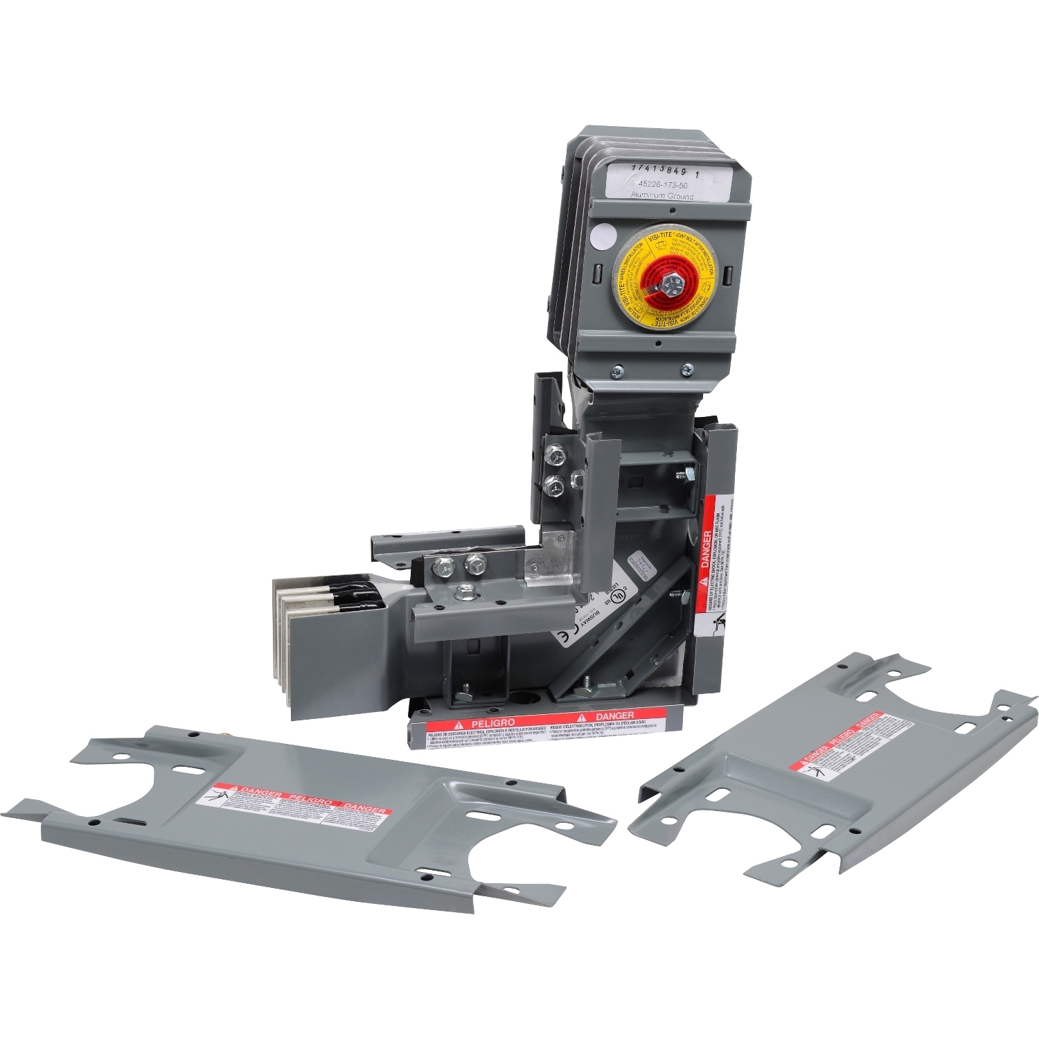 [TAA, BAA_COTS] Elbow, I-Line Busway, 2000A, 600VAC, 3 phase, 3 wire, integral ground bus, edge, vert, Al, 11in x 11in