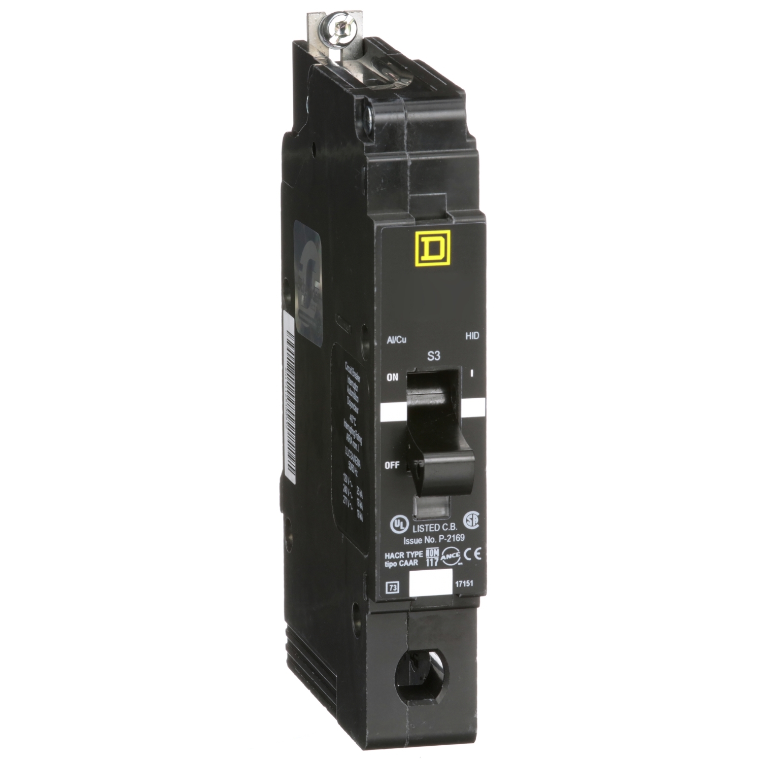 EDB14060 Miniature Circuit Breaker, 60 Amp, 1 Pole, 277V