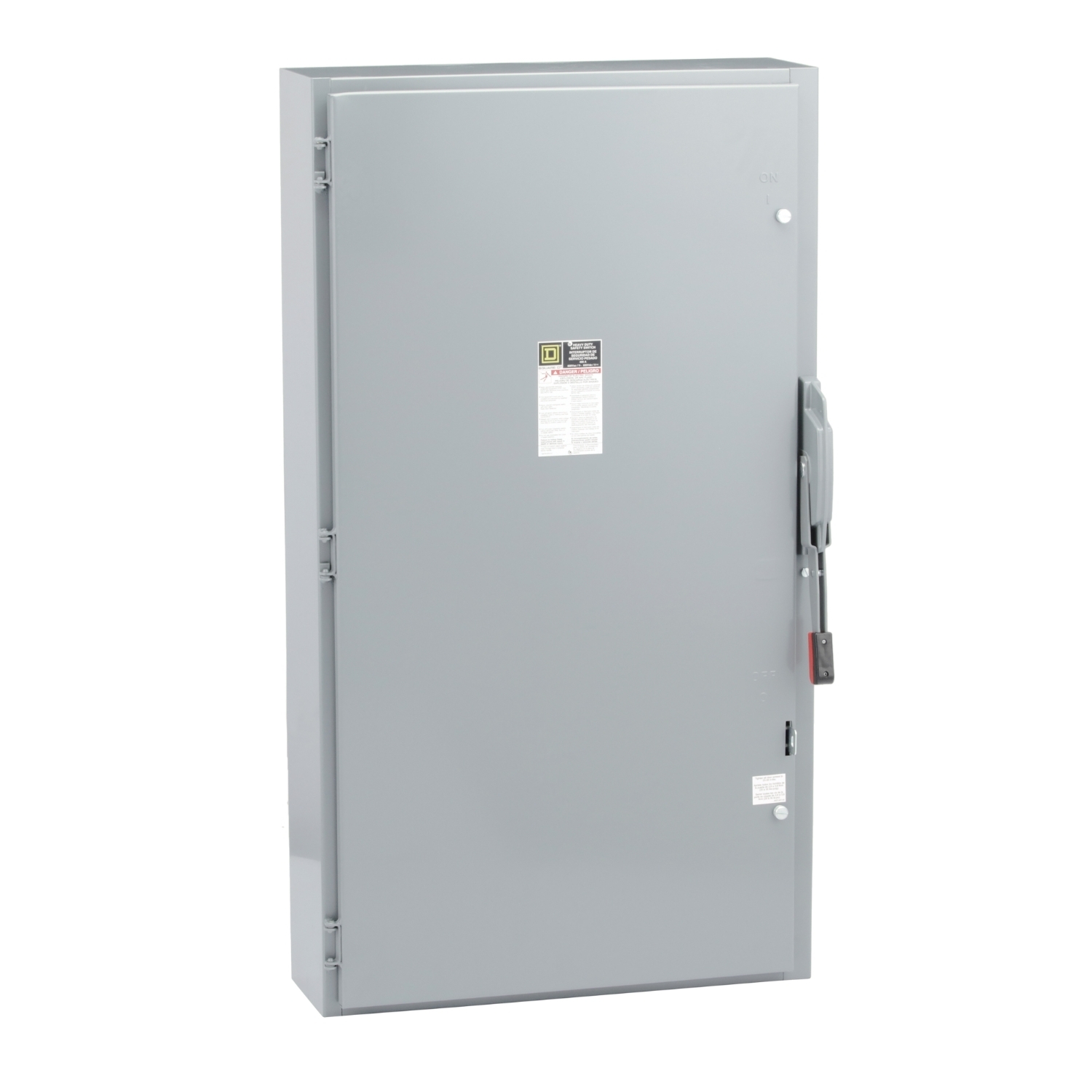 Safety switch, heavy duty, fusible, 400A, 3 wire, 3 pole, 125hp, 240VAC/250VDC, NEMA 1