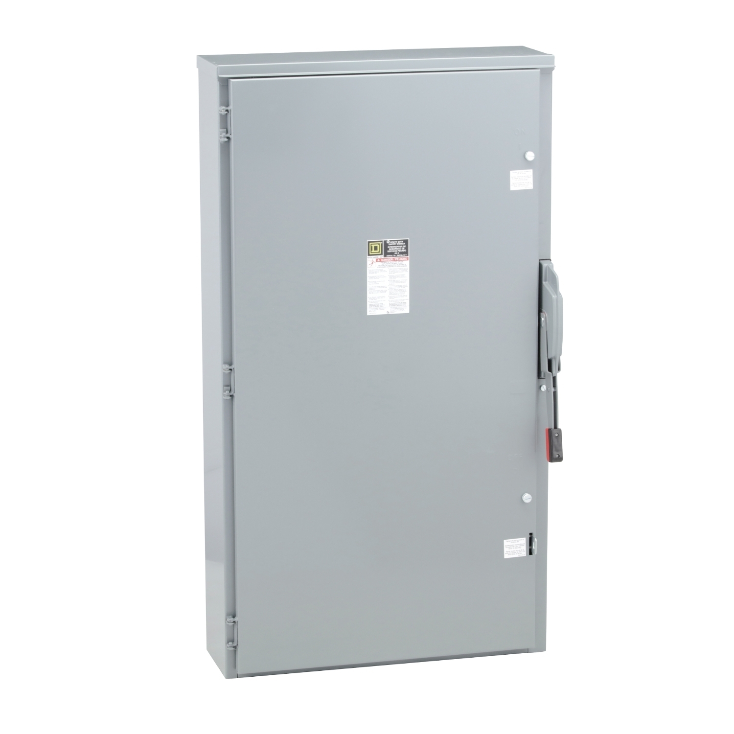 Safety switch, heavy duty, fusible, 400A, 4 wire, 3 pole, 1 neutral, 125hp, 240VAC/250VDC, NEMA 3R