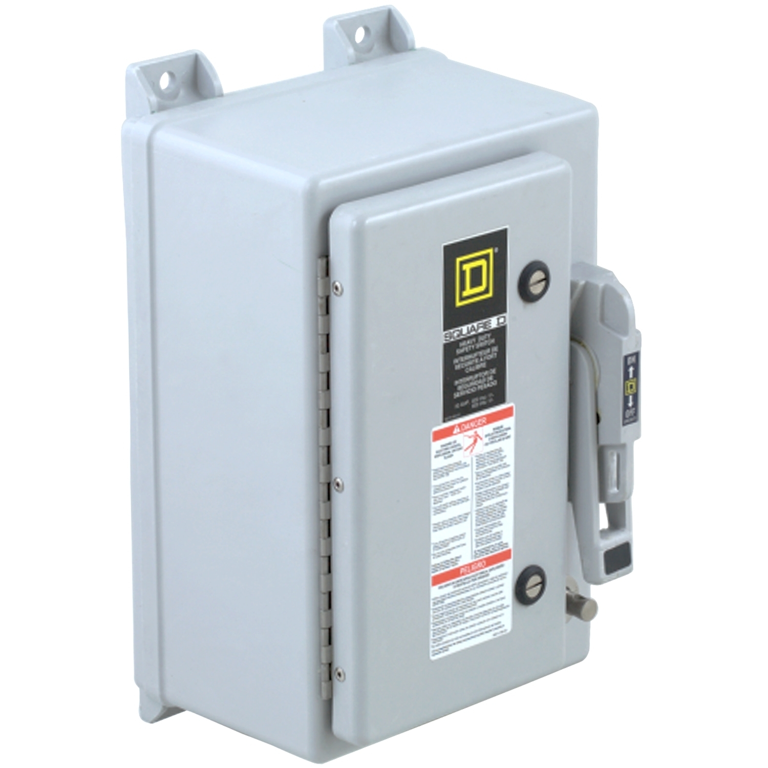 Safety switch, heavy duty, fusible, 30A, 3 pole, 20hp, 600VAC/DC, NEMA 4X, fiberglass reinforced polyester