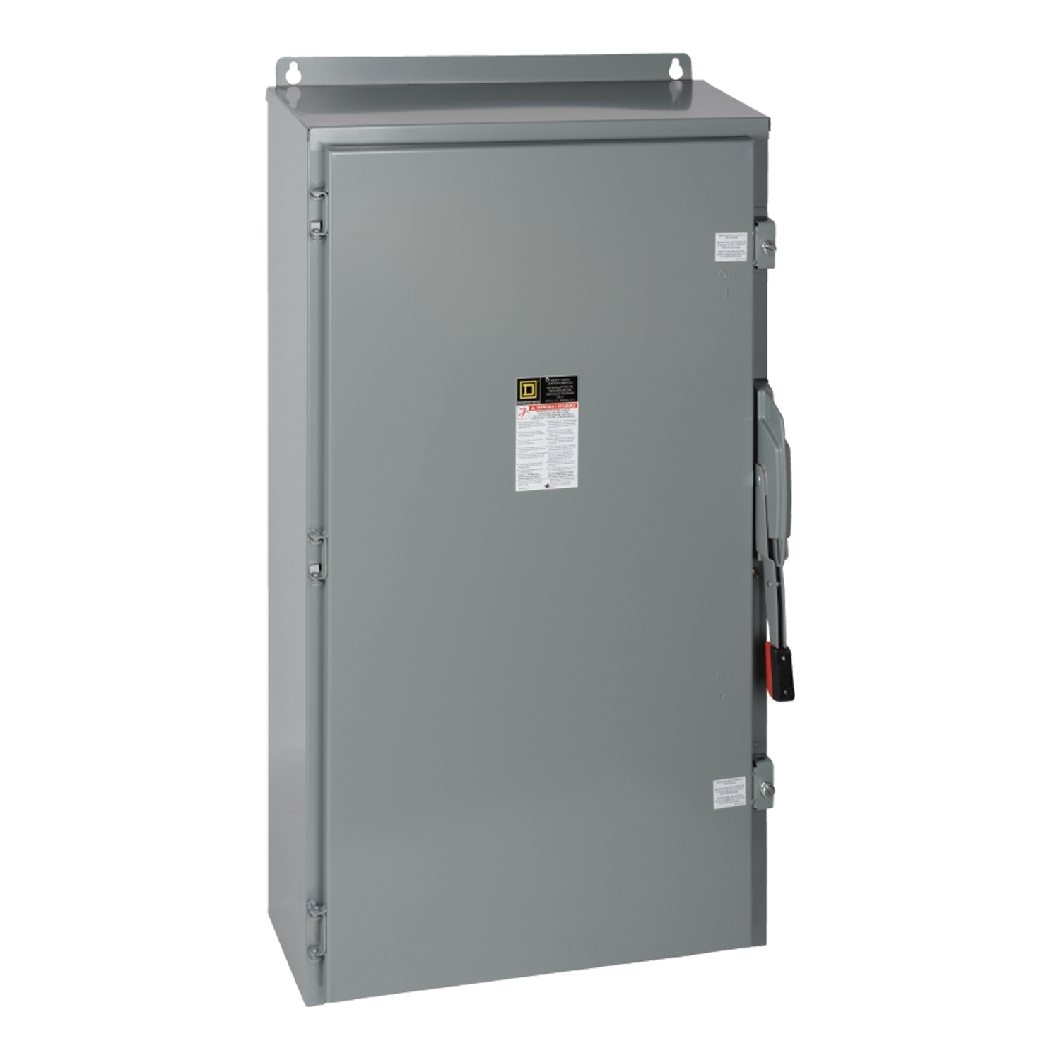Safety switch, heavy duty, fusible, 1200A, 3 pole, 500hp, 600VAC/DC, NEMA 12, neutral factory installed
