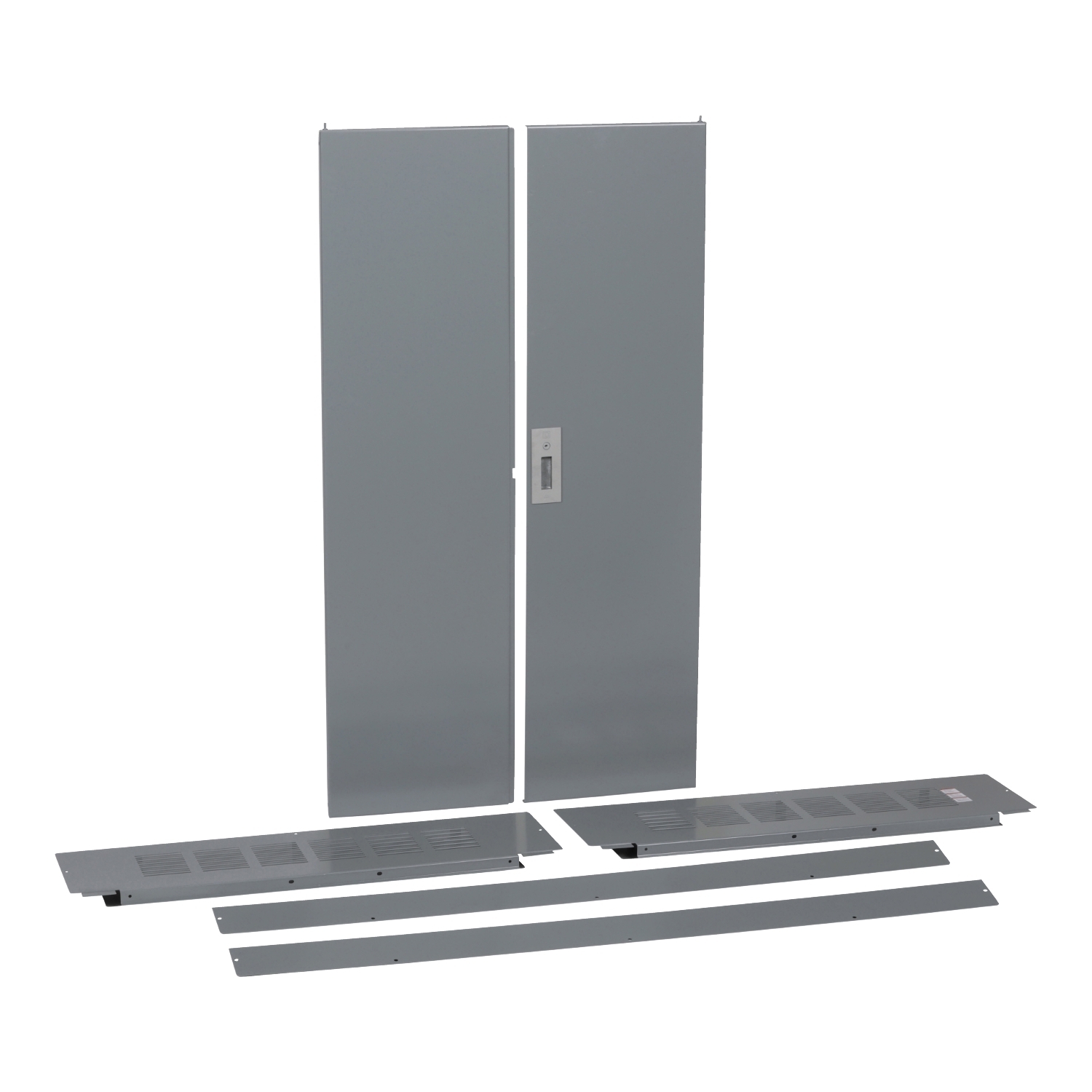 Trim front, I-Line Panelboard, HCP, surface mount, 4 pcs, w/door, 42in W x 86in H