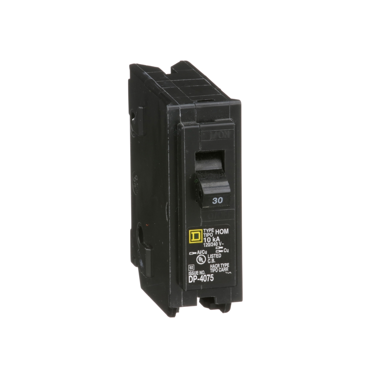 HOM130 Homeline Miniature Circuit Breaker, 30 Amp, 1 Pole, 120/240V