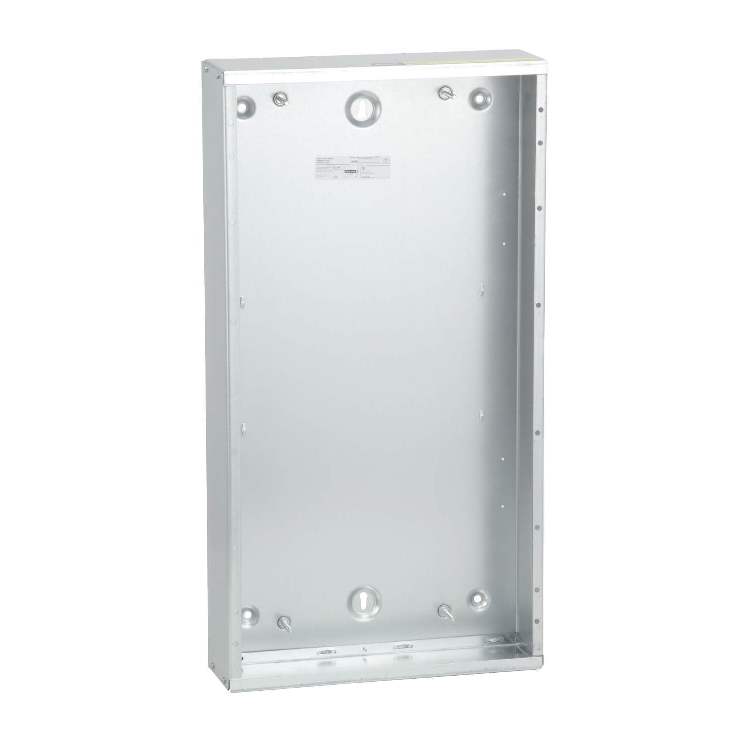 Panelboard enclosure box, NQ/NF, Type 1, blank end walls, 20in W x 38in H x 5.75in D