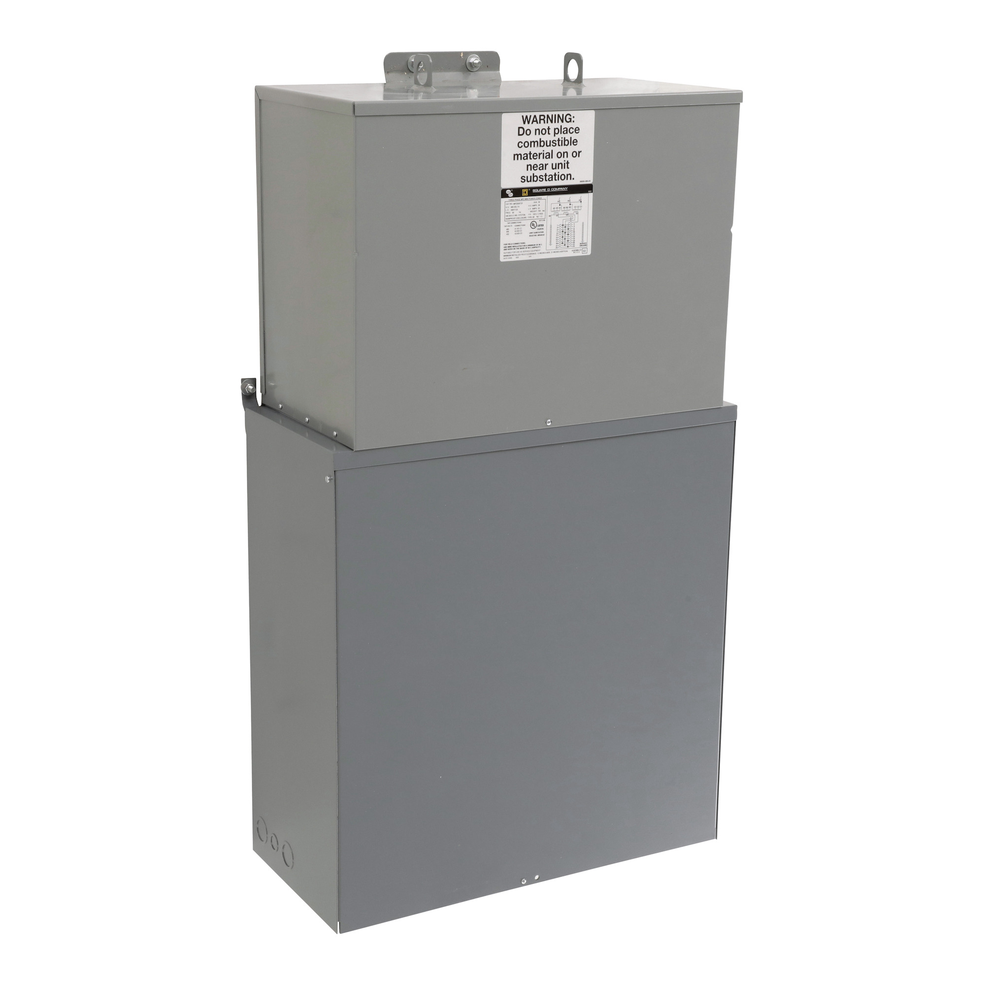 Mini Power Zone unit substation, bolt on branch, 3 phase, 30kVA, 480V primary, 208Y/120V secondary, Type 3R
