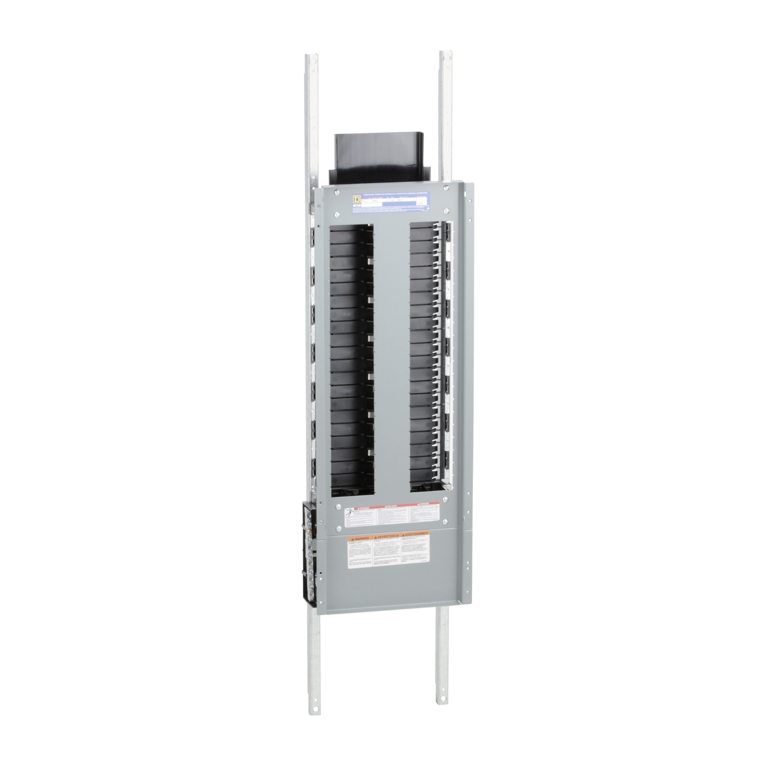 Panelboard interior, NF, main lugs, 400A, Al bus, 42 pole spaces, 3 phase, 4 wire, 600Y/347VAC max
