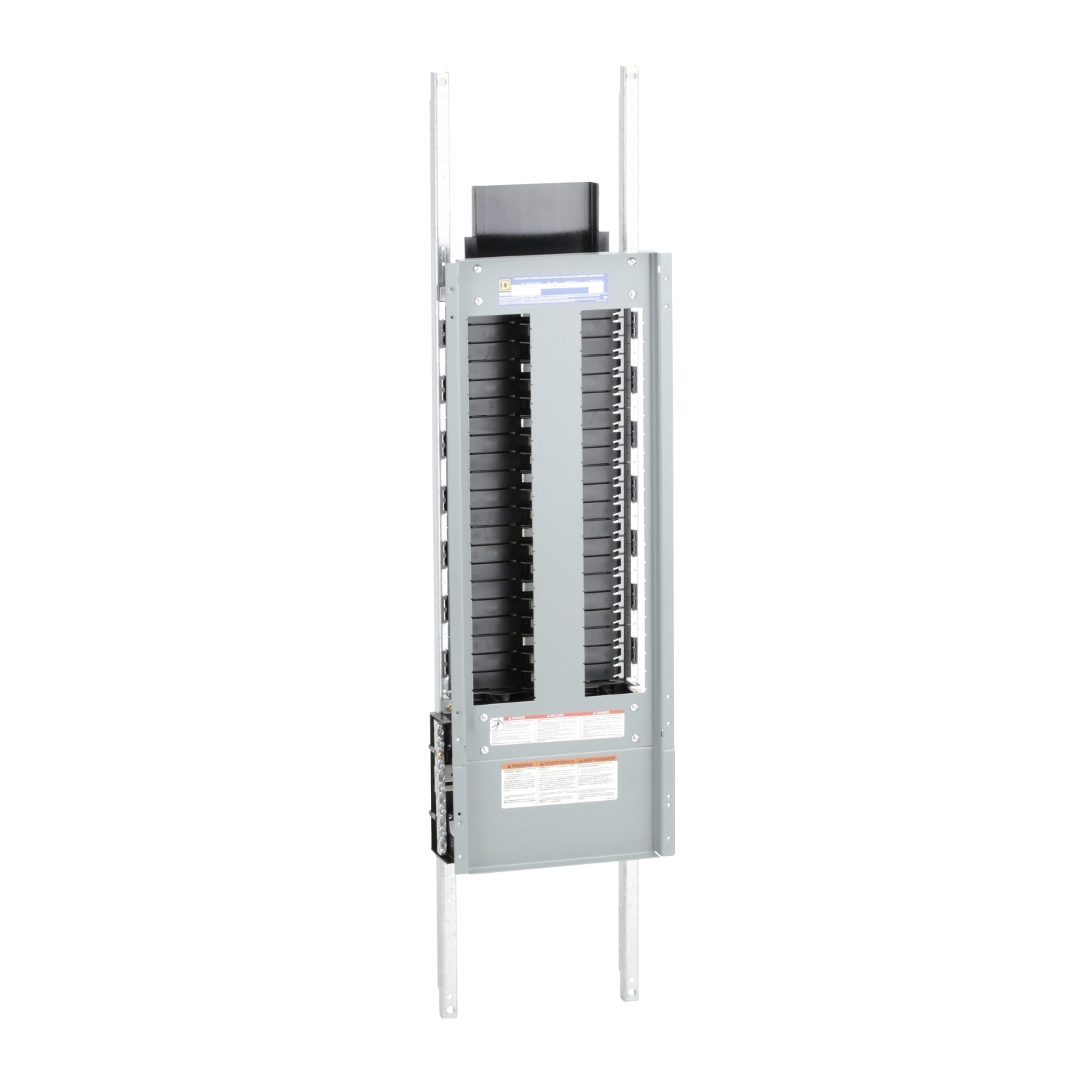 Panelboard interior, NF, main lugs, 400A, Cu bus, Al neutral assembly, 42 pole spaces, 3 phase, 4 wire, 600Y/347VAC max