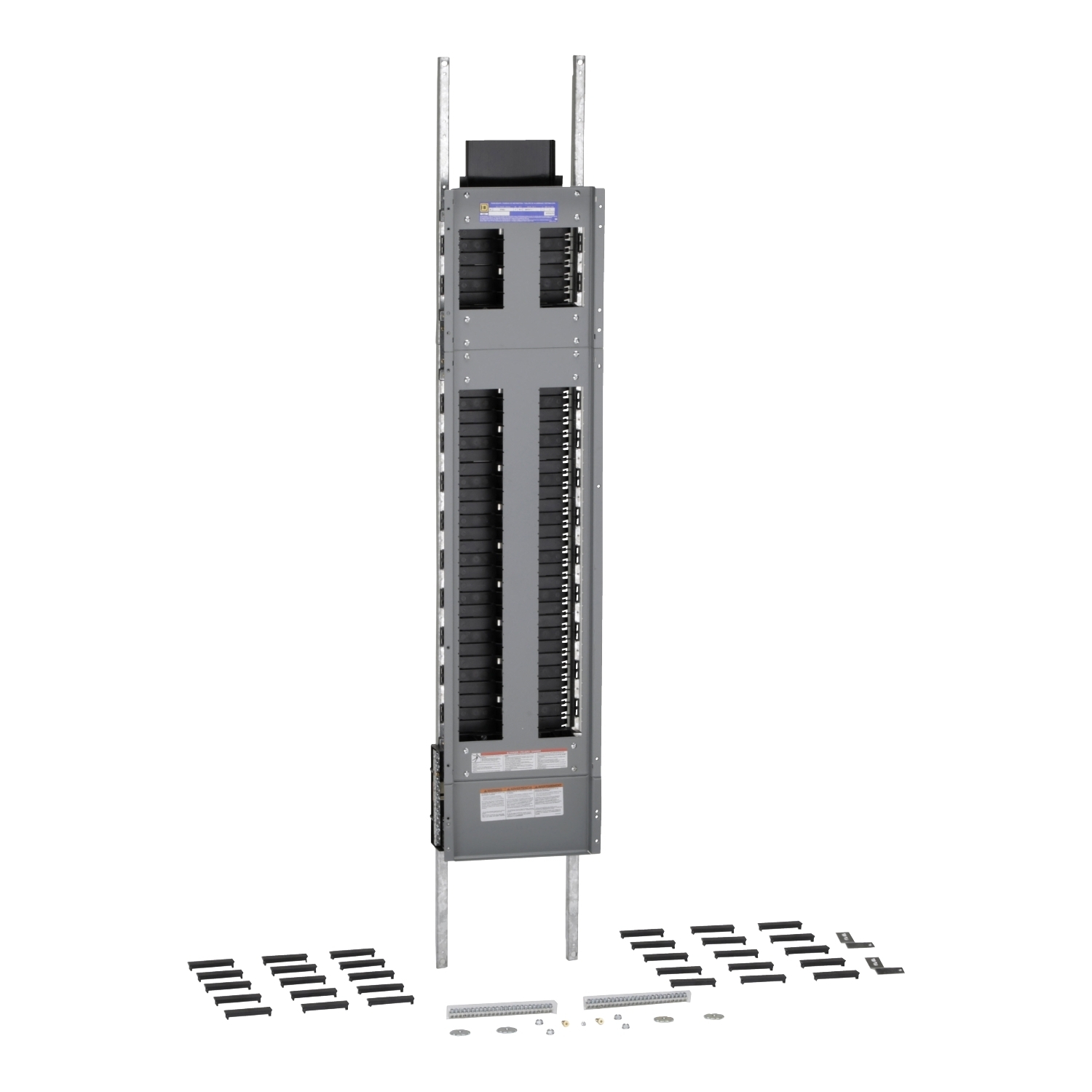Panelboard interior, NF, main lugs, 400A, Cu bus, 66 pole spaces, 3 phase, 4 wire, 600Y/347VAC max