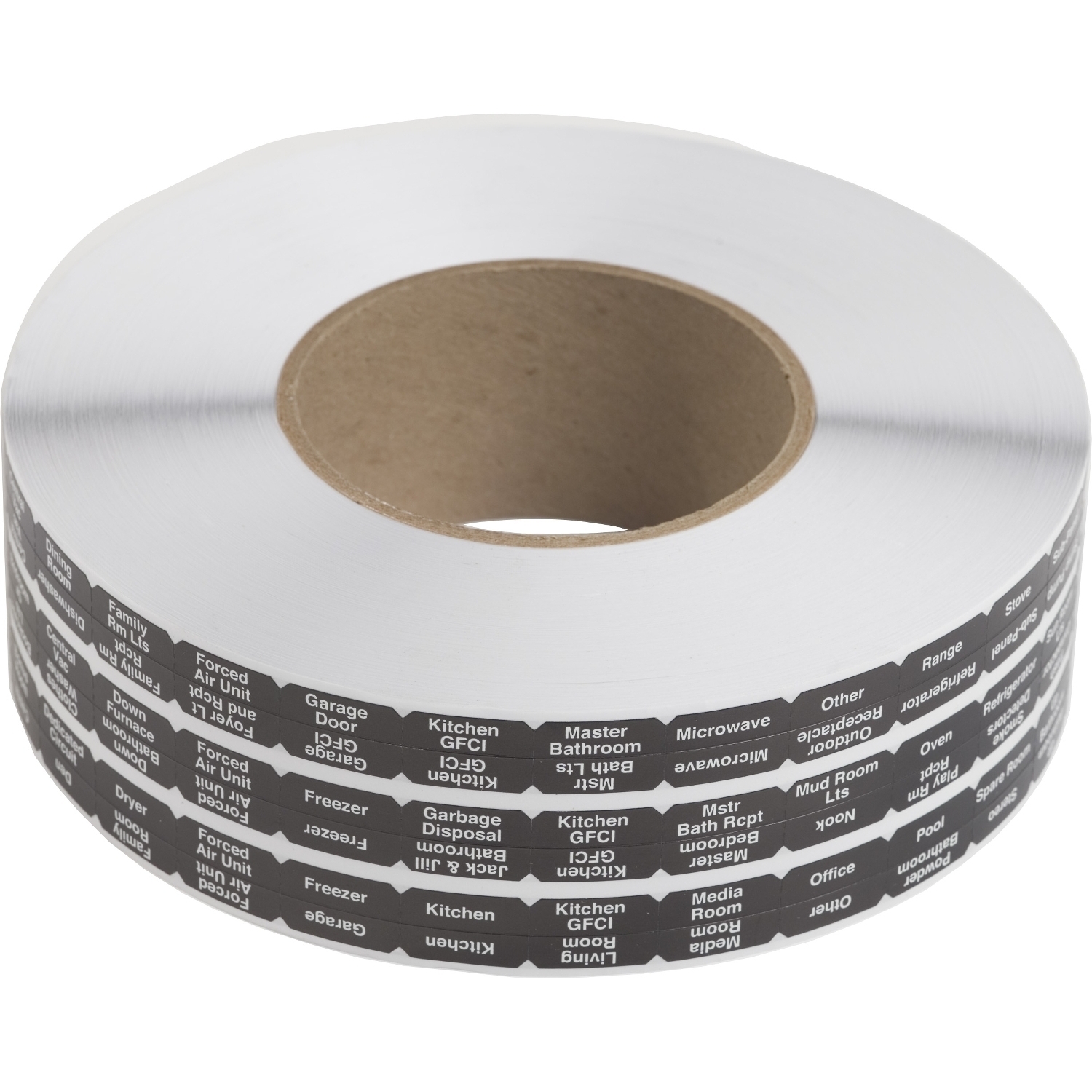 Load center accessory, QO, label, home directory, 1 thru 42