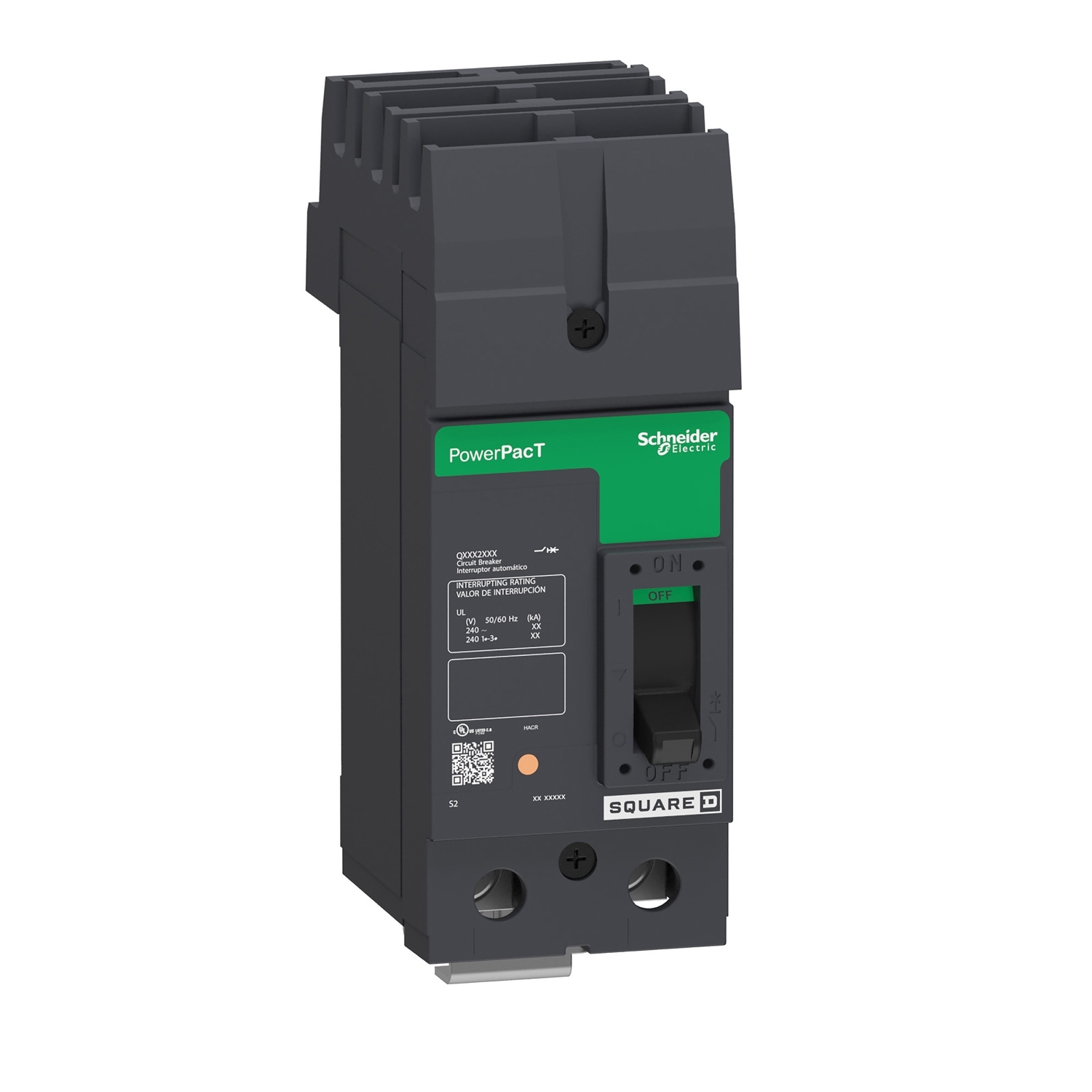 QDA222004 Molded Case Circuit Breaker, 200 Amp, 2 Pole, 240V