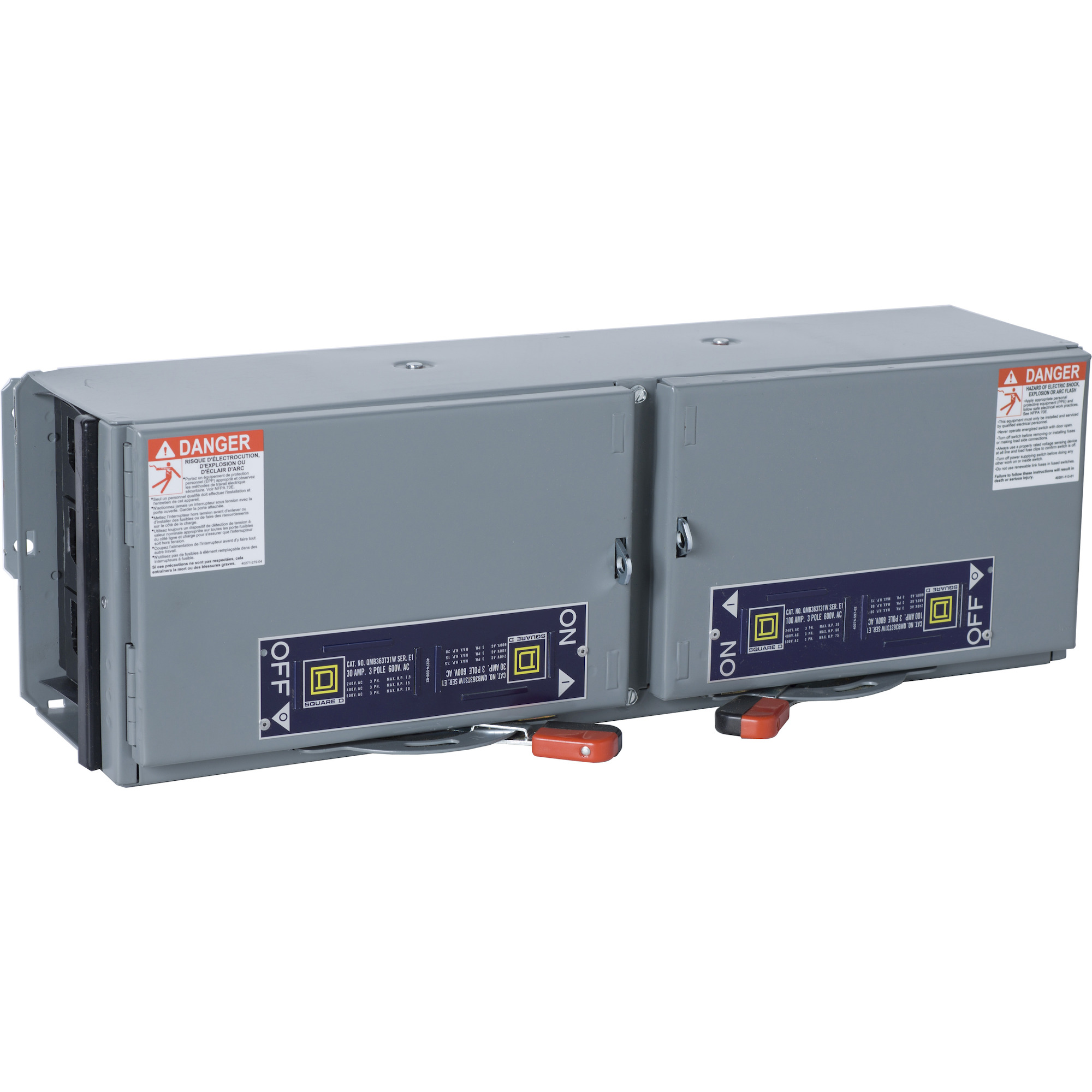 100A-30A 7.5 Inch 3P 600VAC Fusible Switch