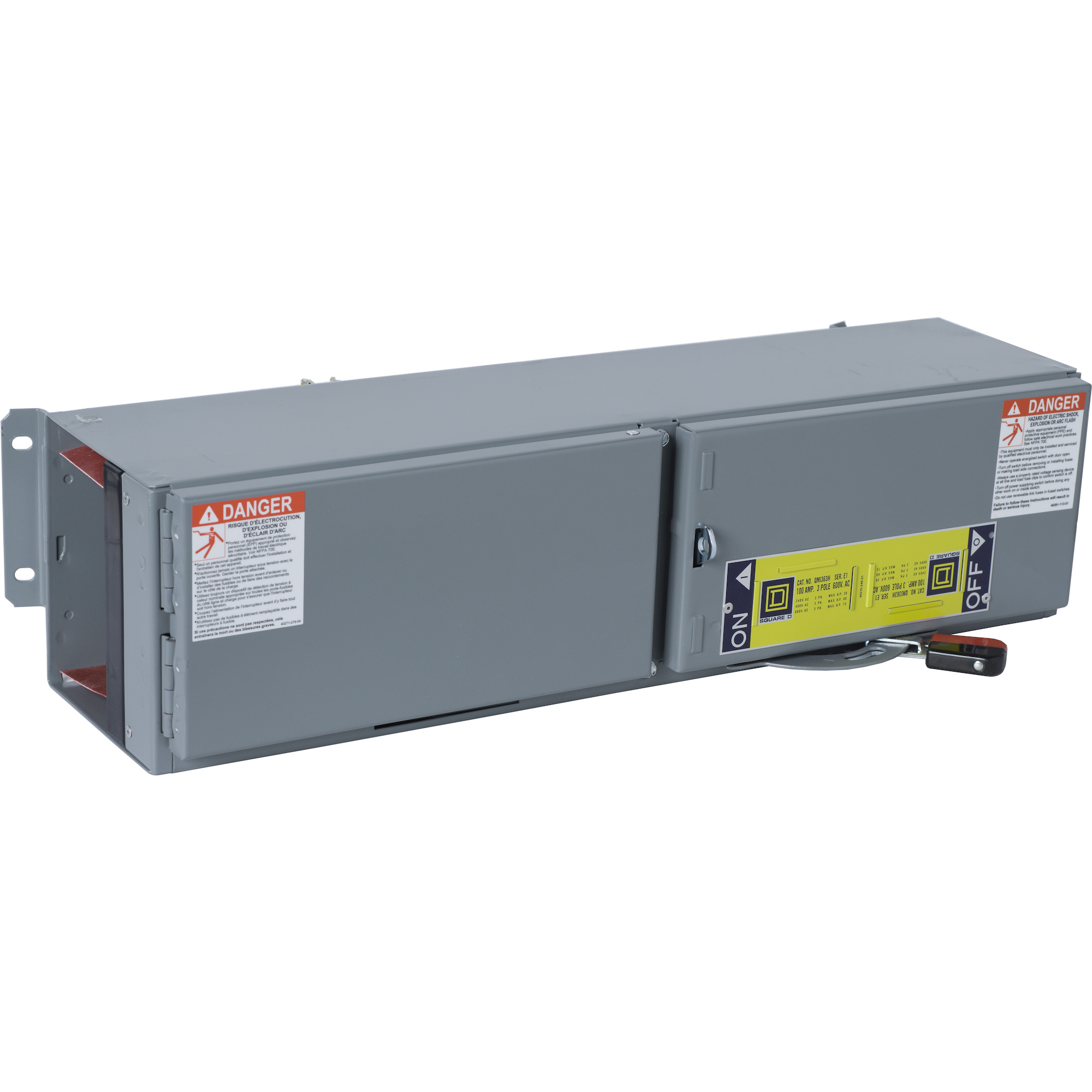 Switch Unit, QMJ Fusible Panelboards, 100A to blank, 600VAC, 3 poles, 10hp at 250VDC
