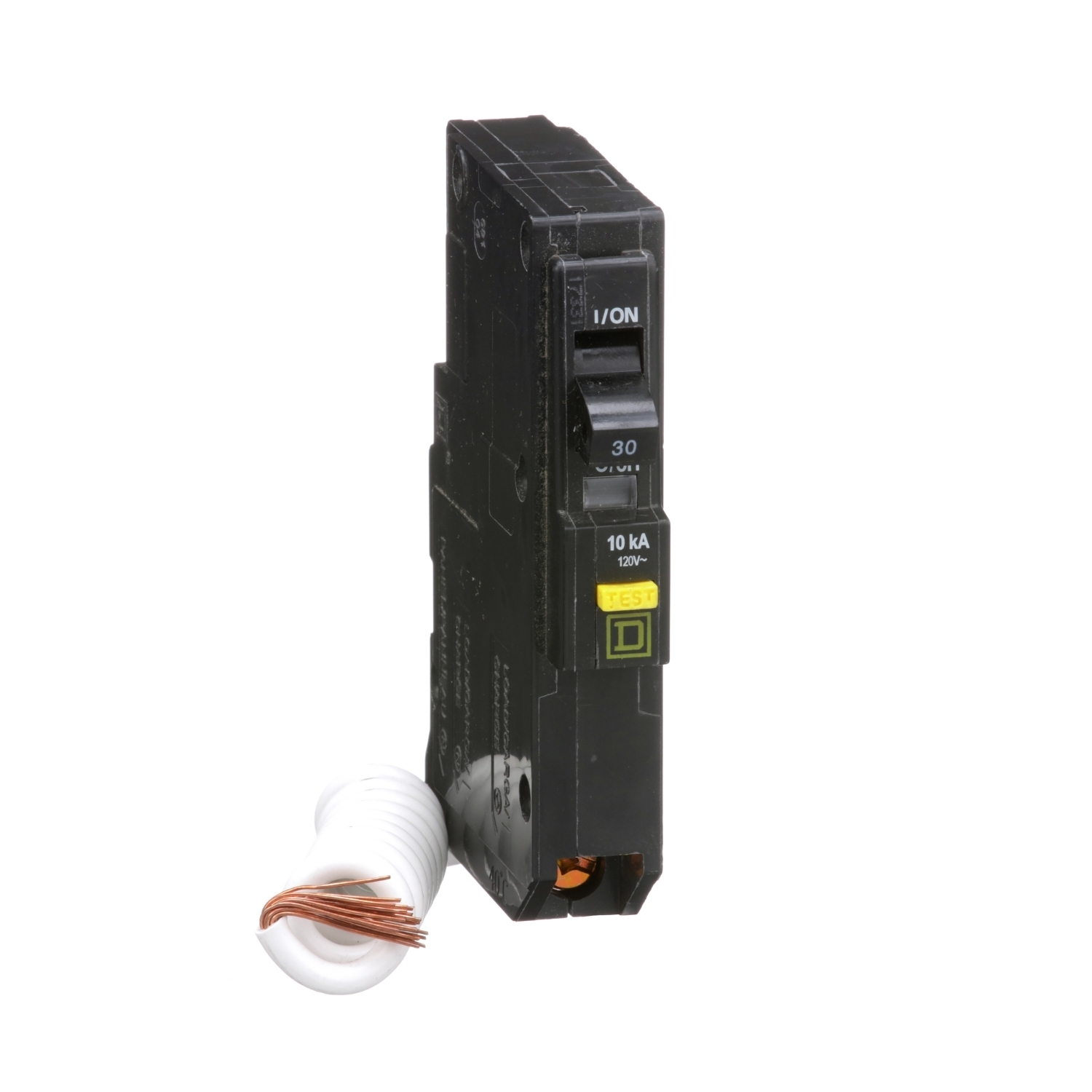 QO130GFI Miniature Circuit Breaker, 30 Amp, 1 Pole, 120V