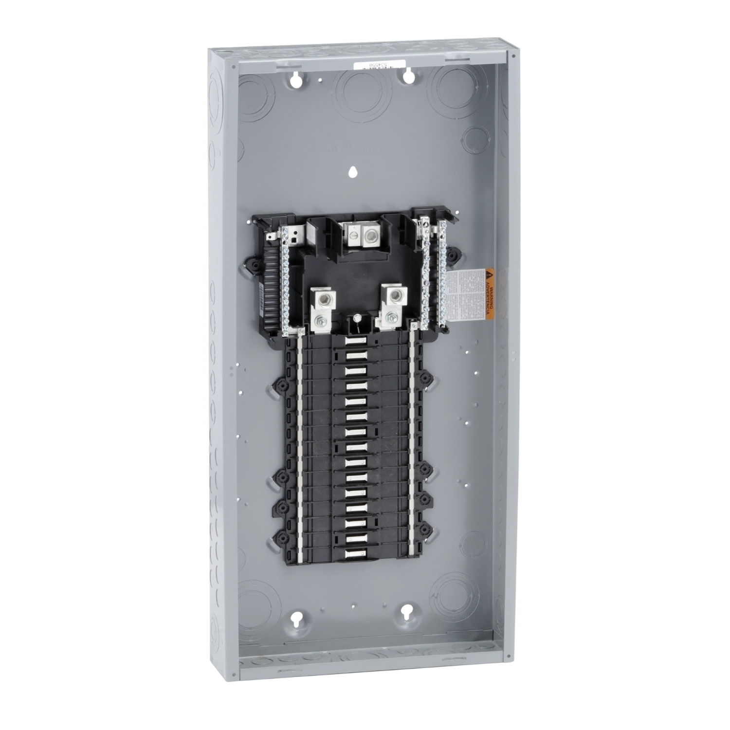 Load center, QO, 1 phase, 30 spaces, 40 circuits, 200A convertible main lugs, PoN, NEMA1, gnd bar