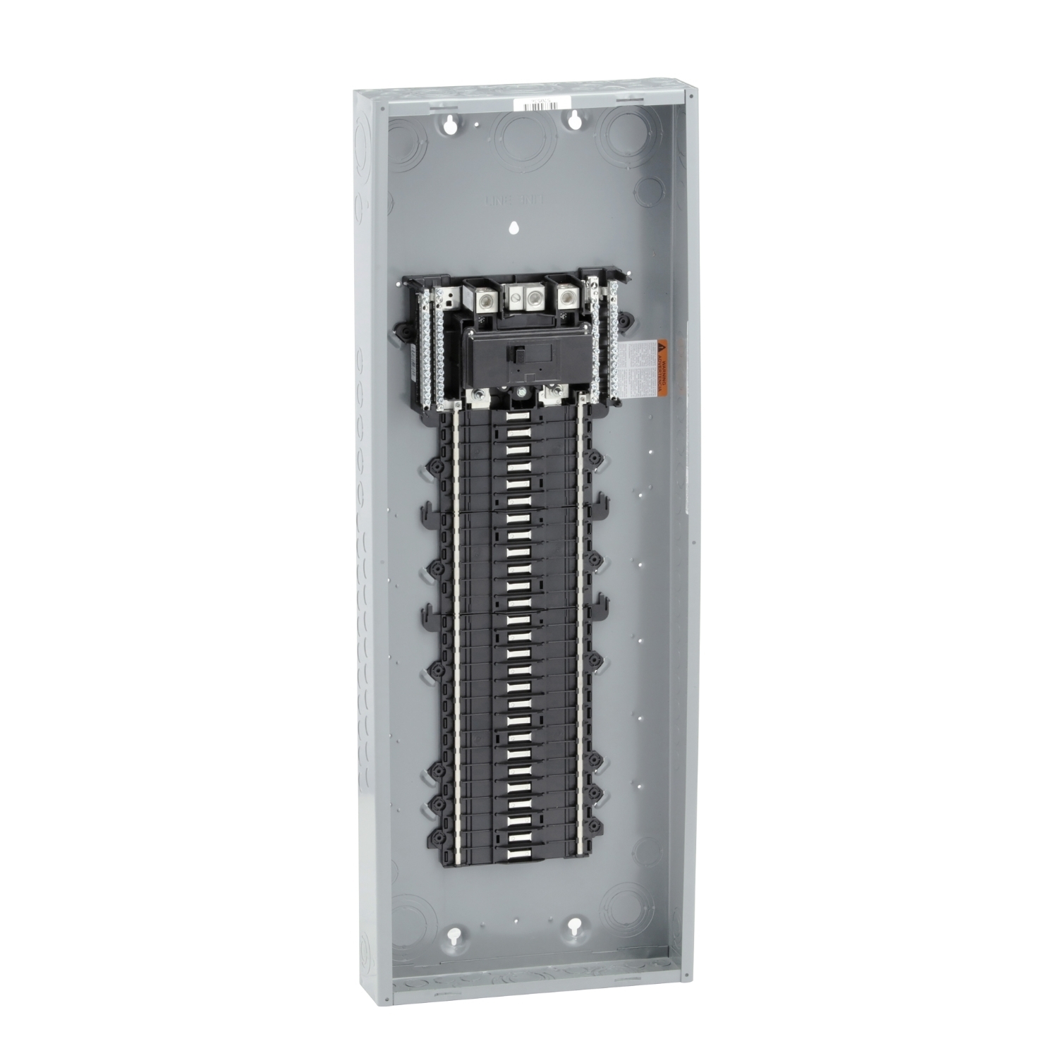 Load center, QO, 1 phase, 54 spaces, 64 circuits, 200A convertible main breaker, PoN, NEMA1