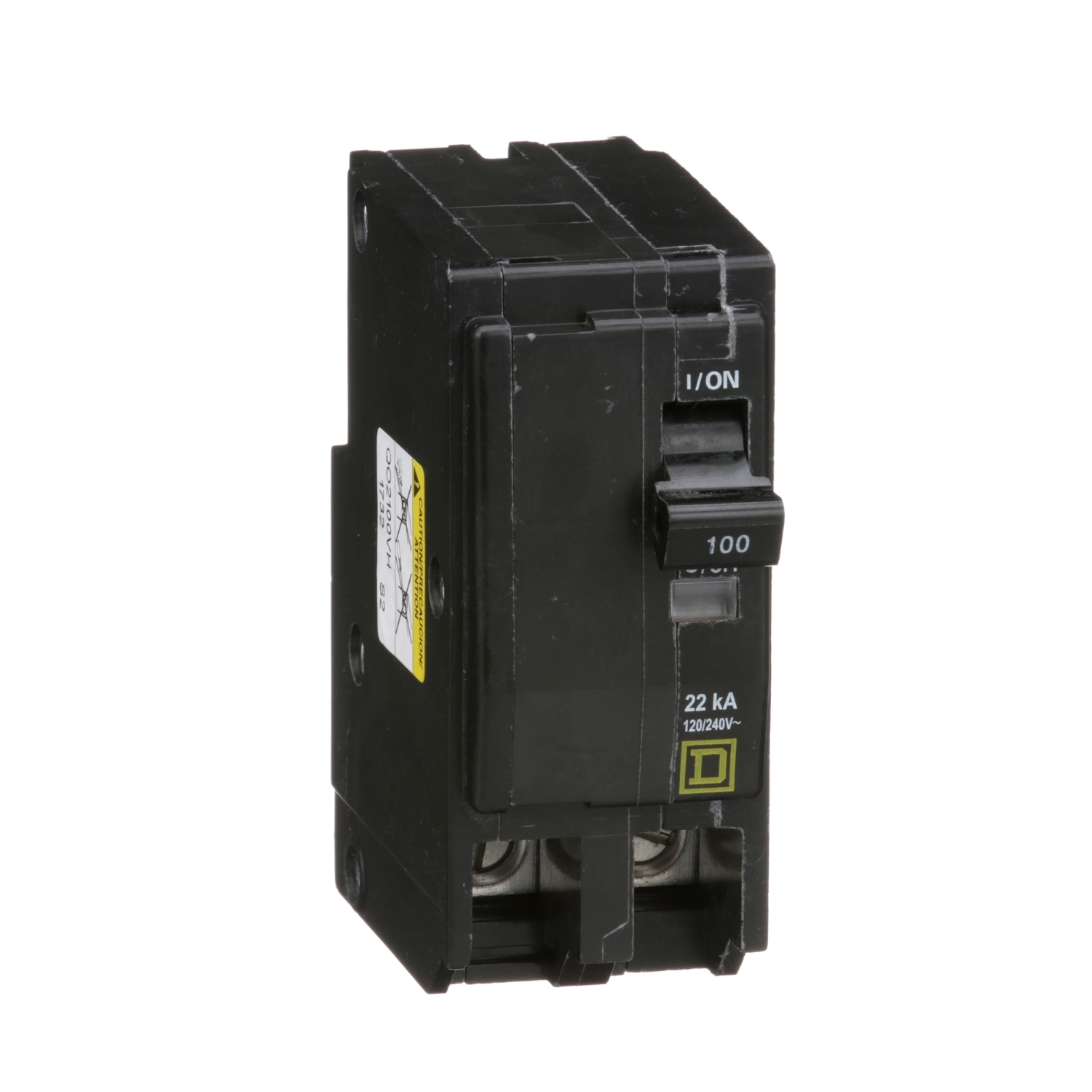 QO2100VH Miniature Circuit Breaker, 100 Amp, 2 Pole, 120/240V